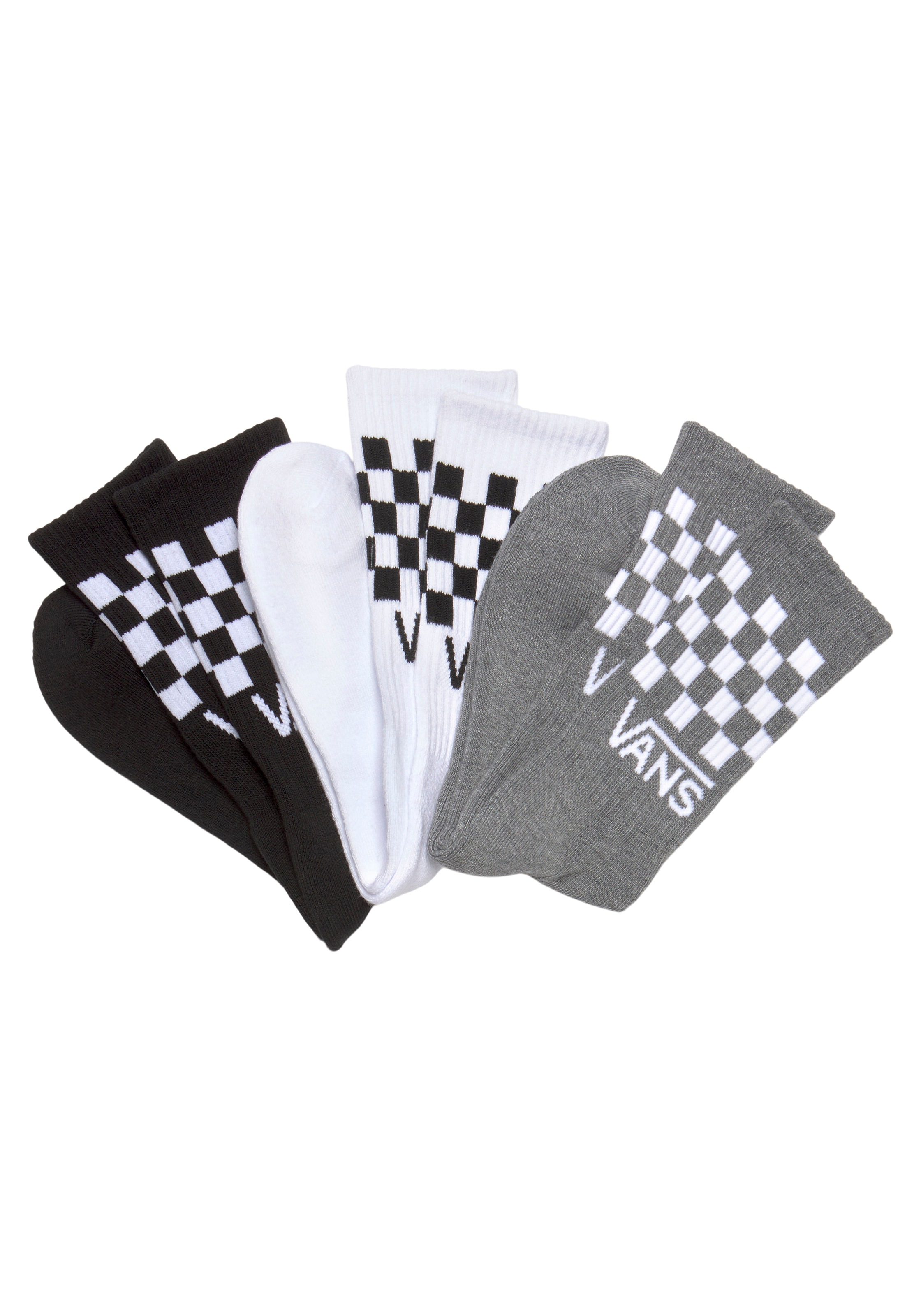 Vans Freizeitsocken »VN000F0WY281 CLASSIC CHECK CREW«, mit Waffelmuster