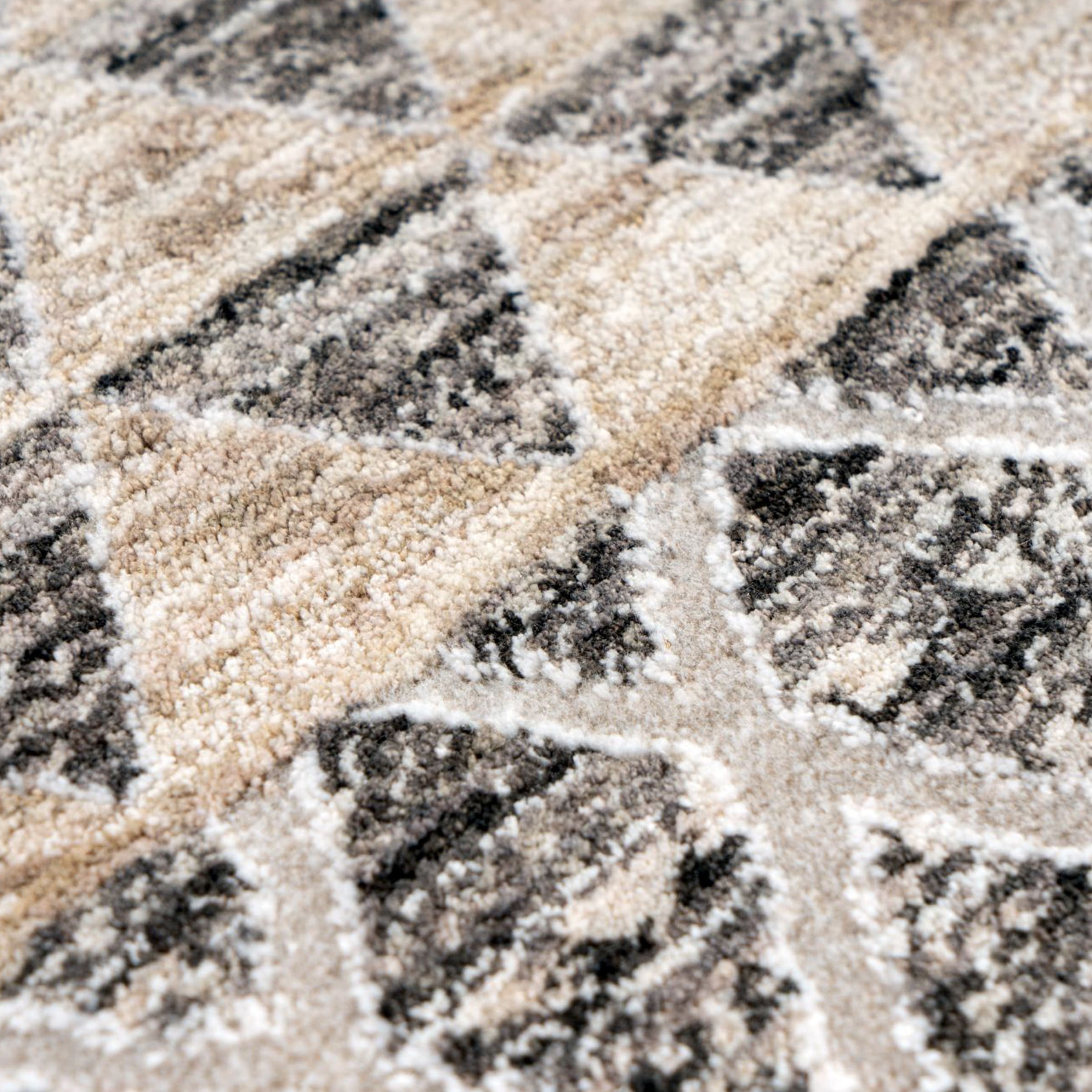 Kayoom Teppich »Amora 261« rechteckig 13 mm Höhe Kurzflor, Vintage, Hoch Tief Struktur, Wohnzimmer