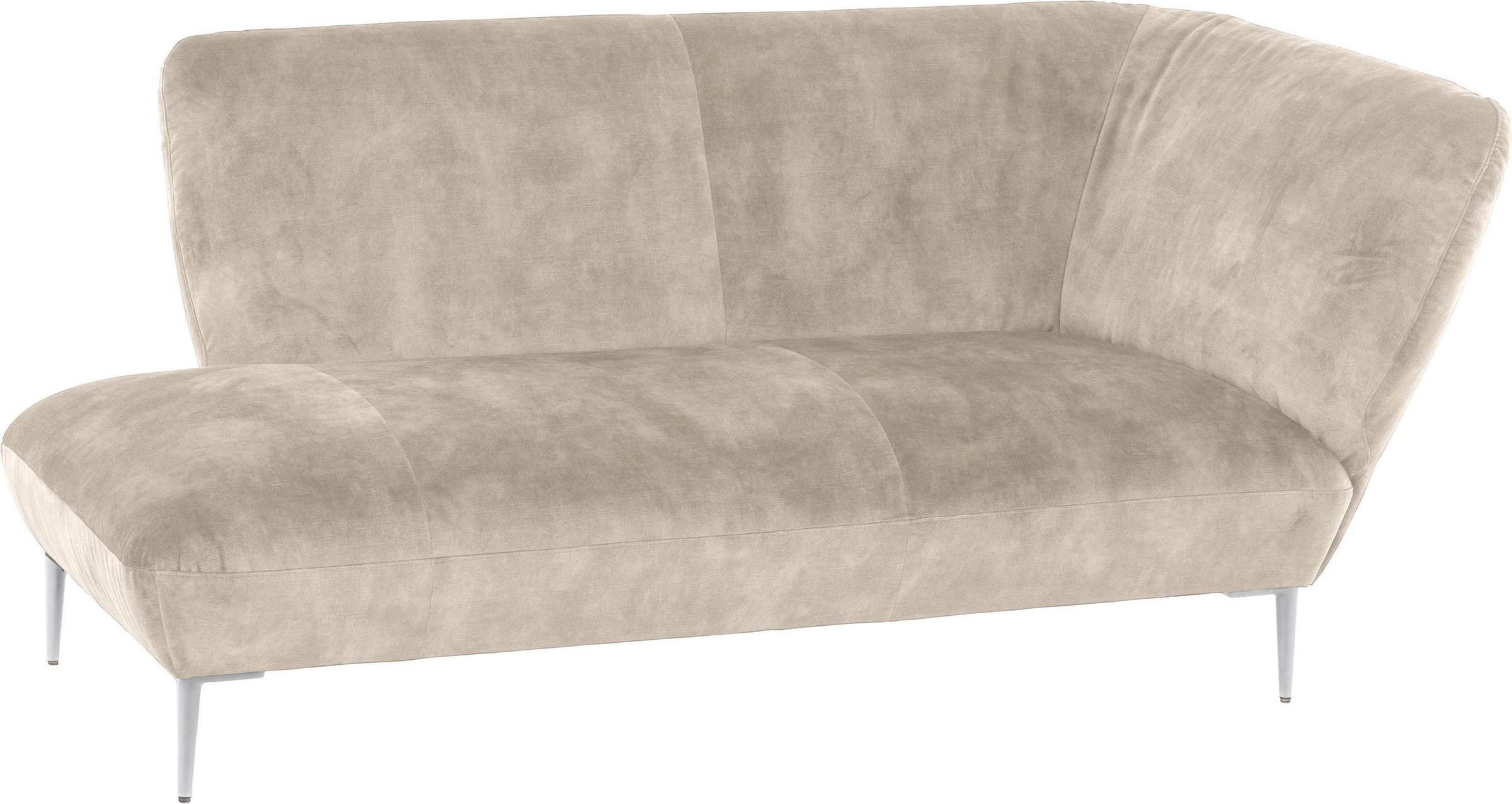 W.SCHILLIG Chaiselongue »Villeroy & Boch ELLA«, Füße Chrom glänzend