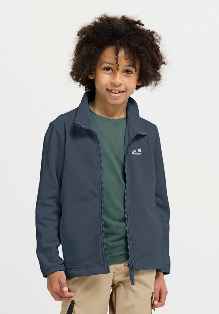 Jack Wolfskin Fleecejacke »TAUNUS 100 FZ K« Winddicht, atmungsaktiv, Übergangsjacke
