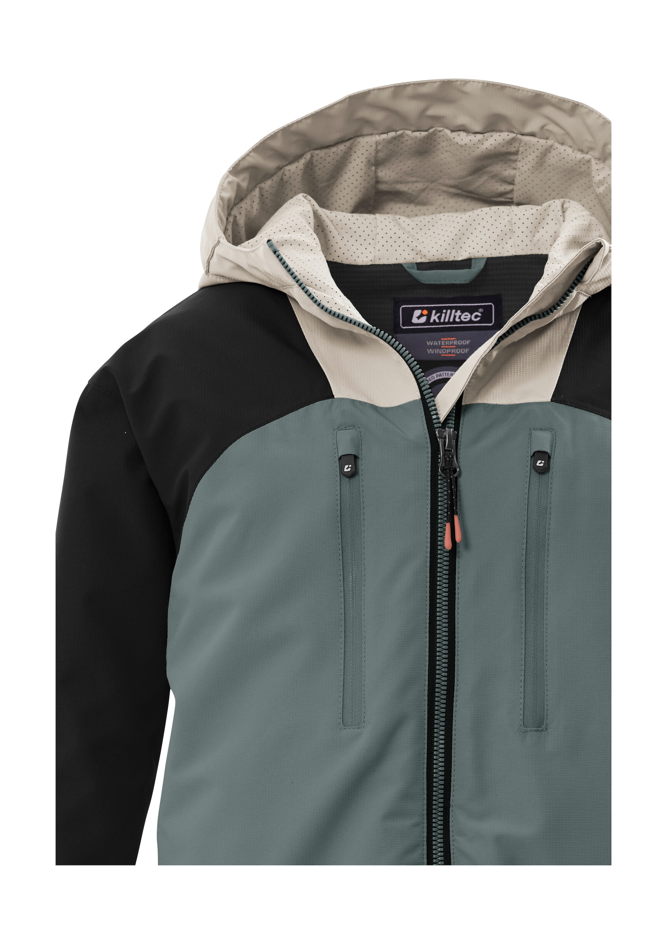 Killtec Funktionsjacke »KOS 148 BYS JCKT« Wind- und wasserdichte Kinderjacke mit Colorblock-Design