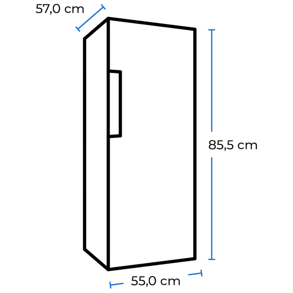 exquisit Kühlschrank »KS16-4-E-040E«, KS16-4-E-040E weiss, 85,5 cm hoch, 55 cm breit