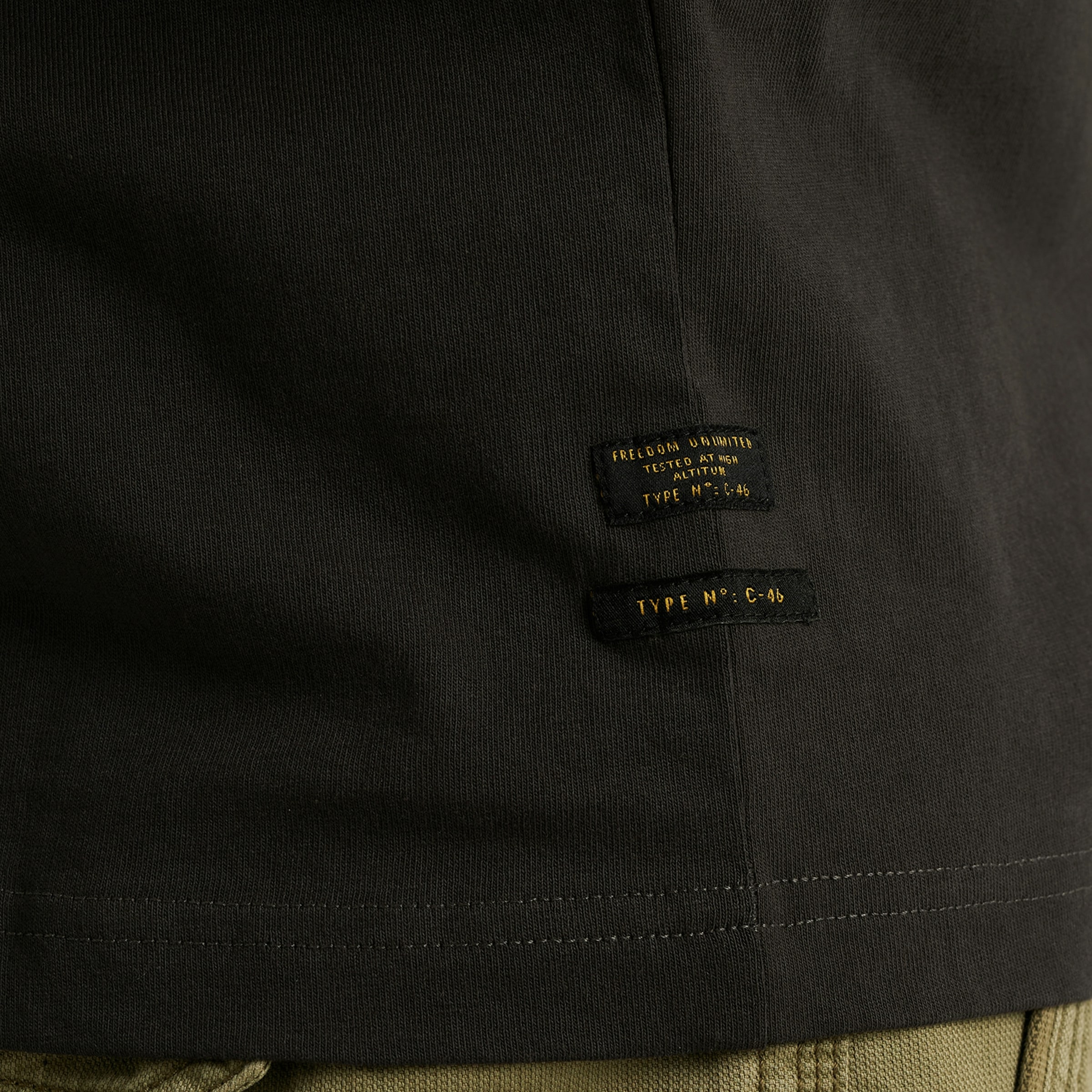 PME LEGEND T-Shirt »Short sleeve r-neck open end jersey«, mit Logo-Print