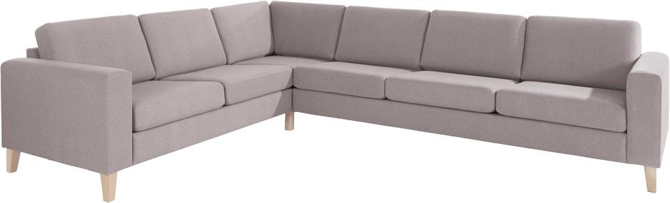 ATLANTIC home collection Ecksofa »Terra L-Form«, mit Wellenunterfederung, langer Schenkel links oder rechts montierbar