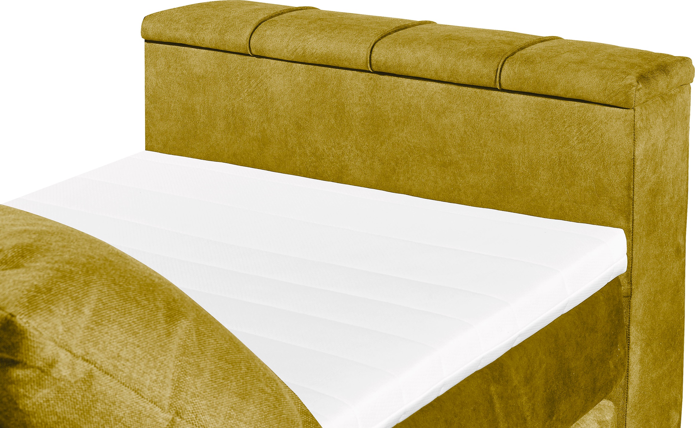 set one by Musterring Boxspringbett »Richmond« versenkbarer TV- Halterung mit Fernbedienung