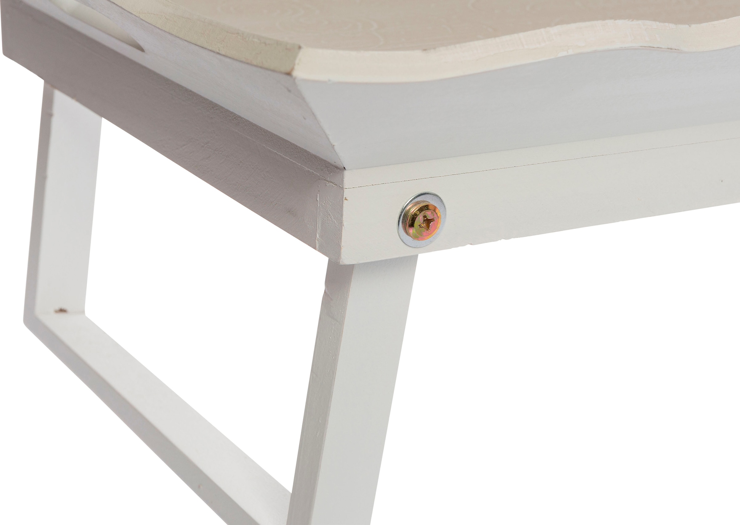 Myflair Möbel & Accessoires Tablett »Mariella, beige«, Bett-Tablett mit praktischen Standfüßen