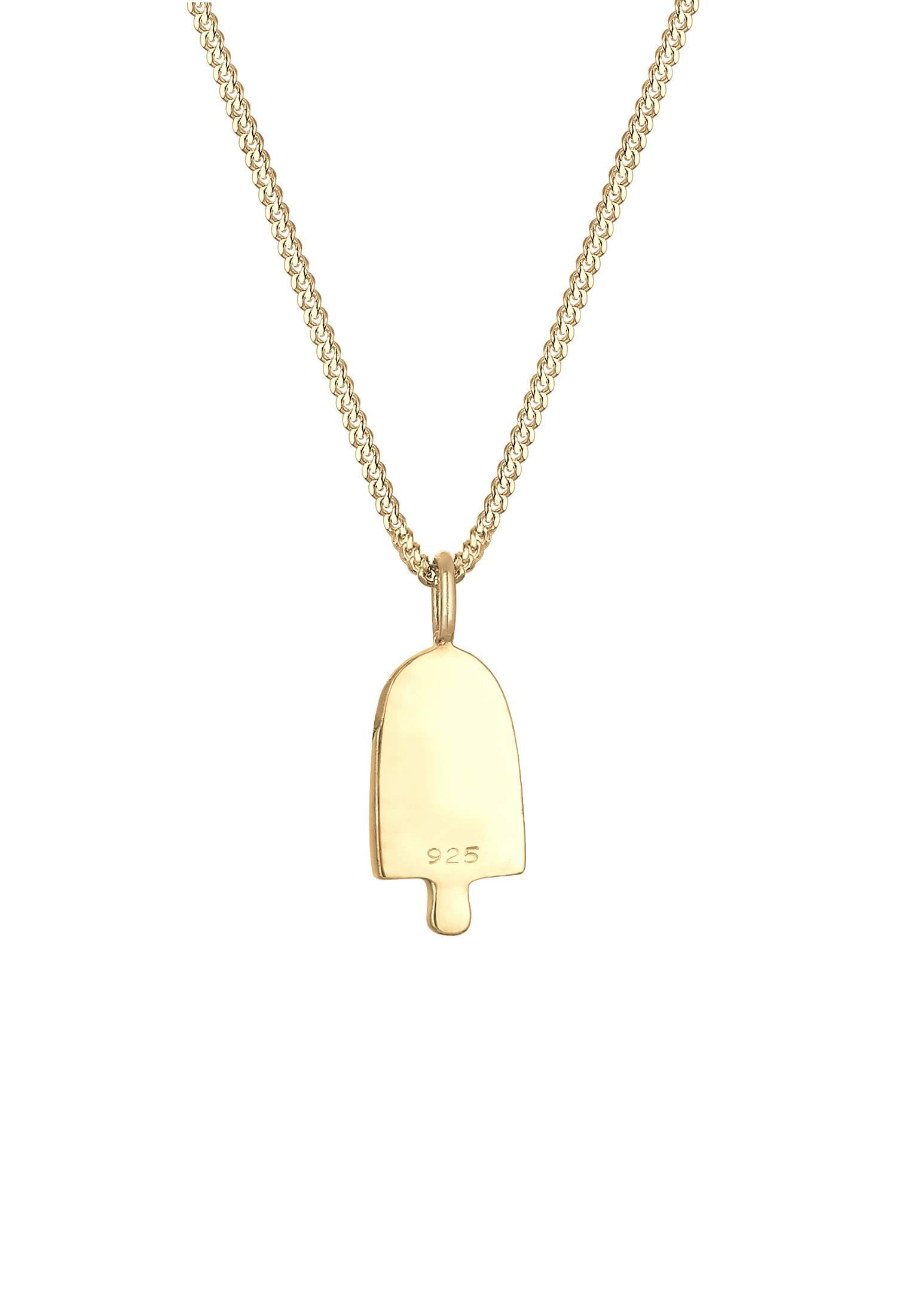 Elli Kette mit Anhänger »Halskette Anhänger Candies Eis 925 Sterling Silver Gold-plated«