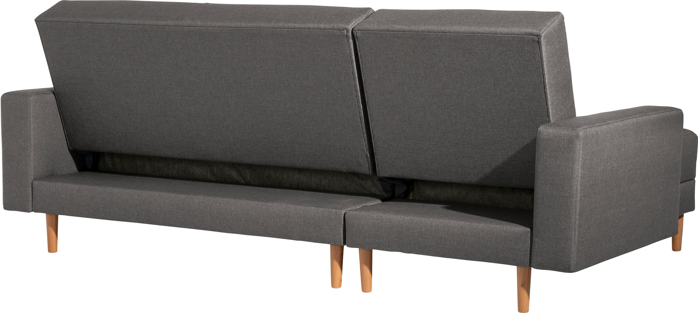 Max Winzer® Ecksofa »Just Chill«, Schlafsofa mit Recamiere, Rückenverstellung, inklusive Stauraumhocker