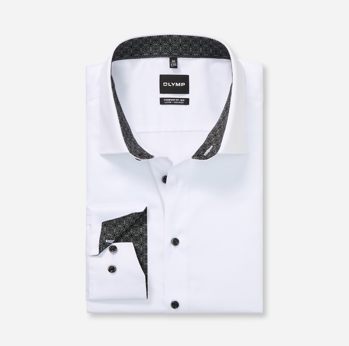 OLYMP Langarmhemd »Big & Tall«, Neue COMFORT FIT BIG Kollektion, New-Kentkragen, Businesshemd