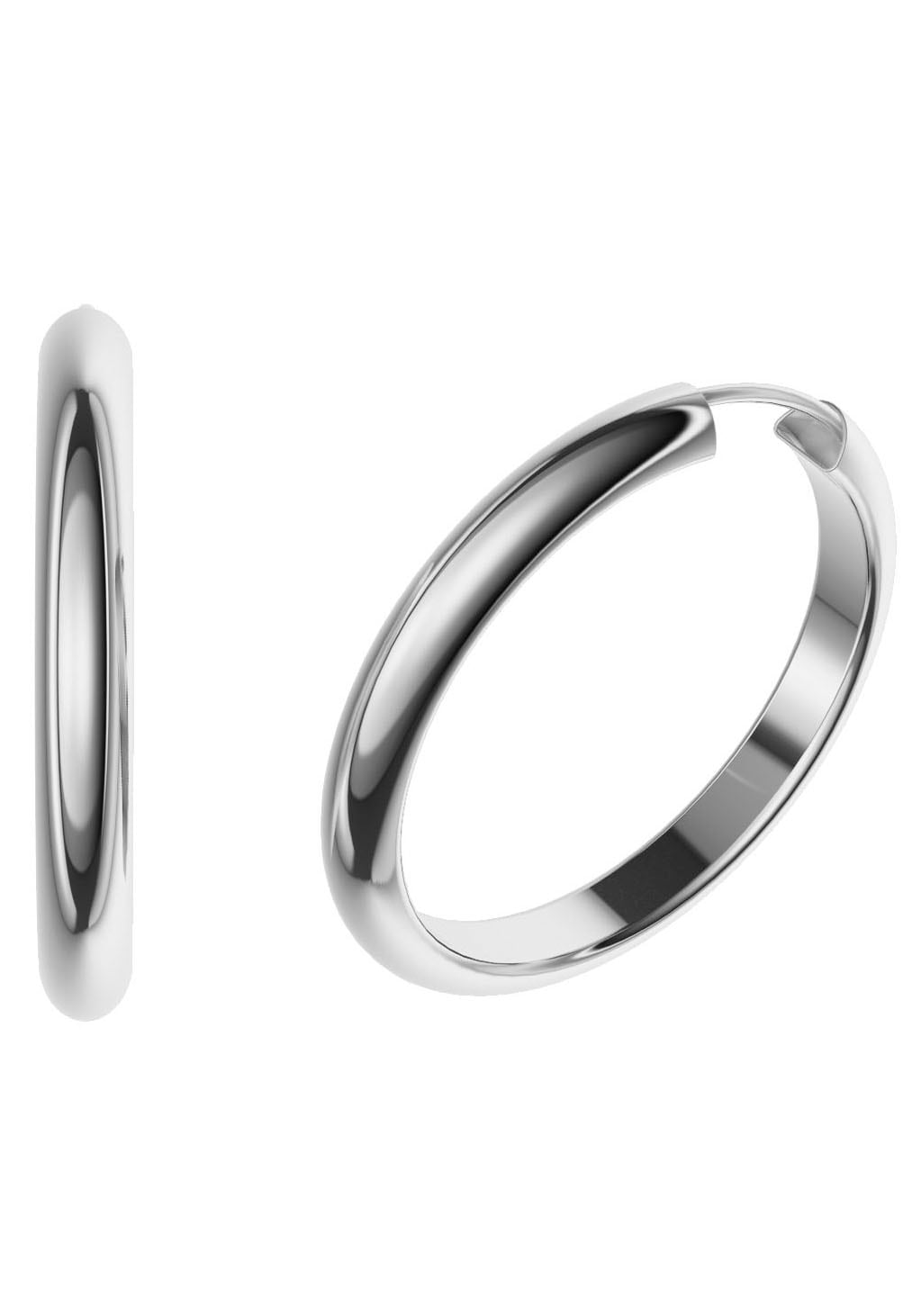 Firetti Paar Creolen »Schmuck Geschenk, 3,9 mm breit«, Made in Germany