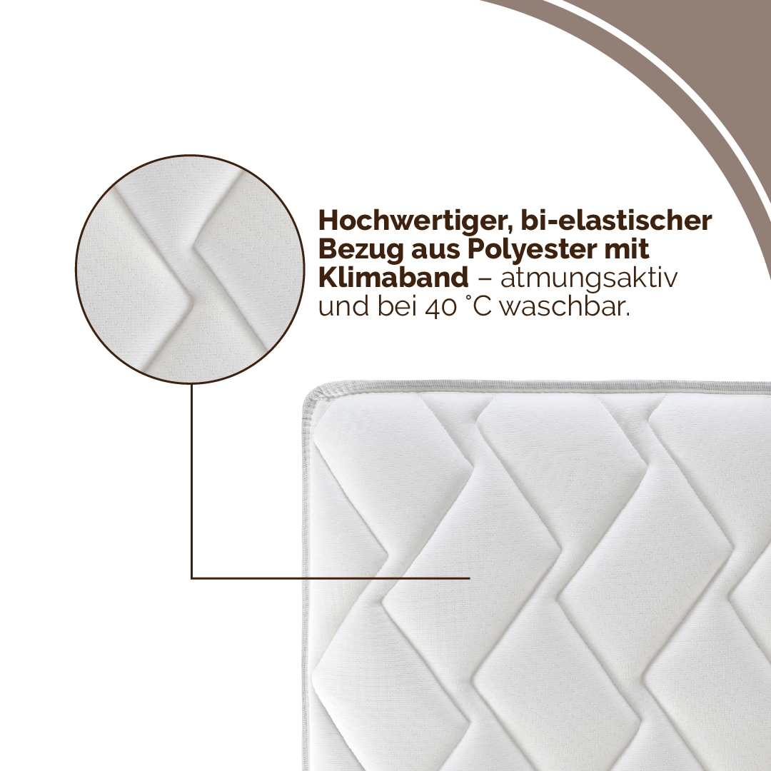 DI QUATTRO Komfortschaummatratze »Komfortschaummatratze Airy Form 23, Matratze in diversen Größen« 23 cm hoch Raumgewicht: 28 kg/m³ 1 Stk. tlg. Die Matratze, die atmet! - besonders atmungsaktiver Kern
