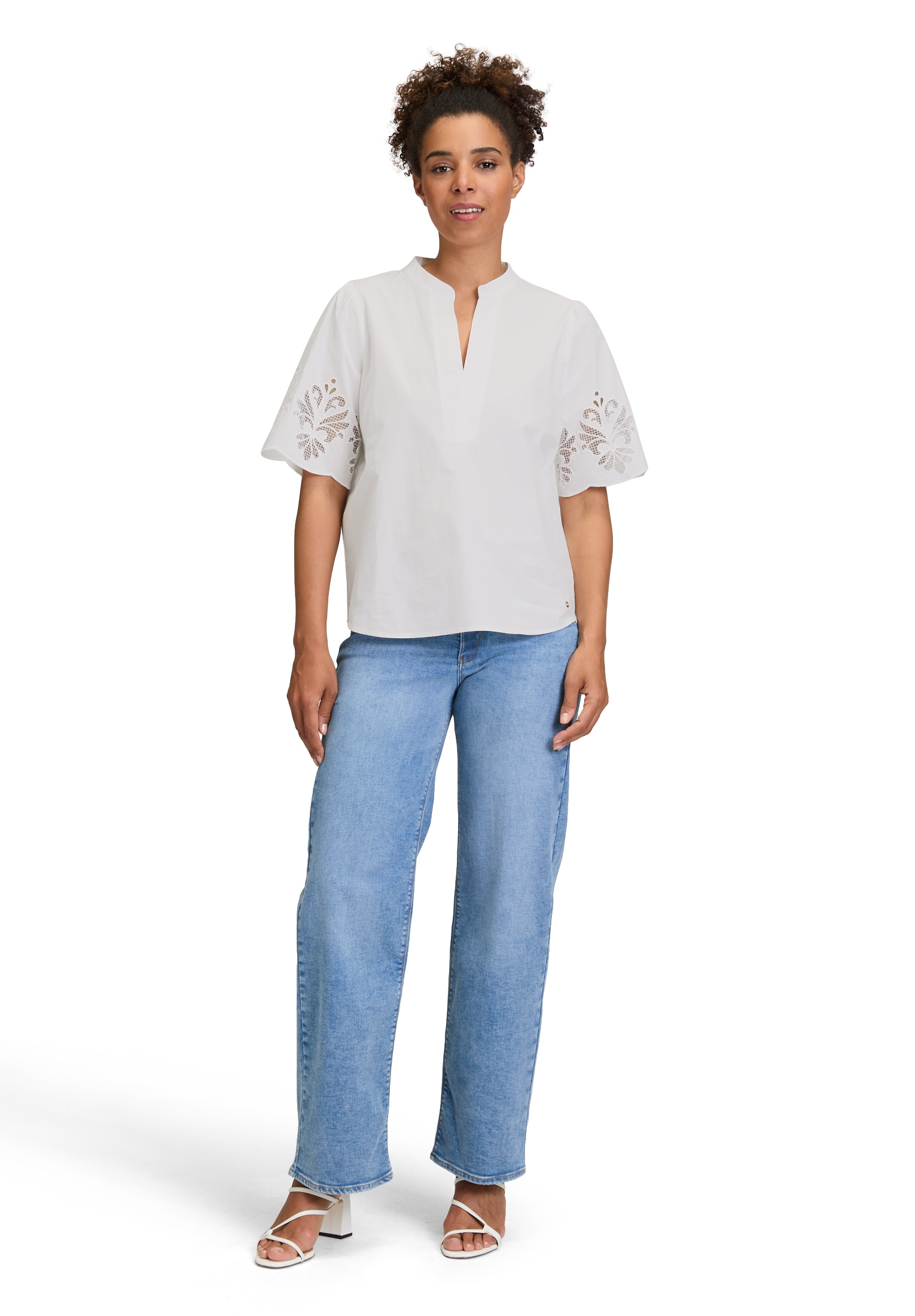 Betty&Co Schlupfbluse »Schlupfbluse mit Stickerei«