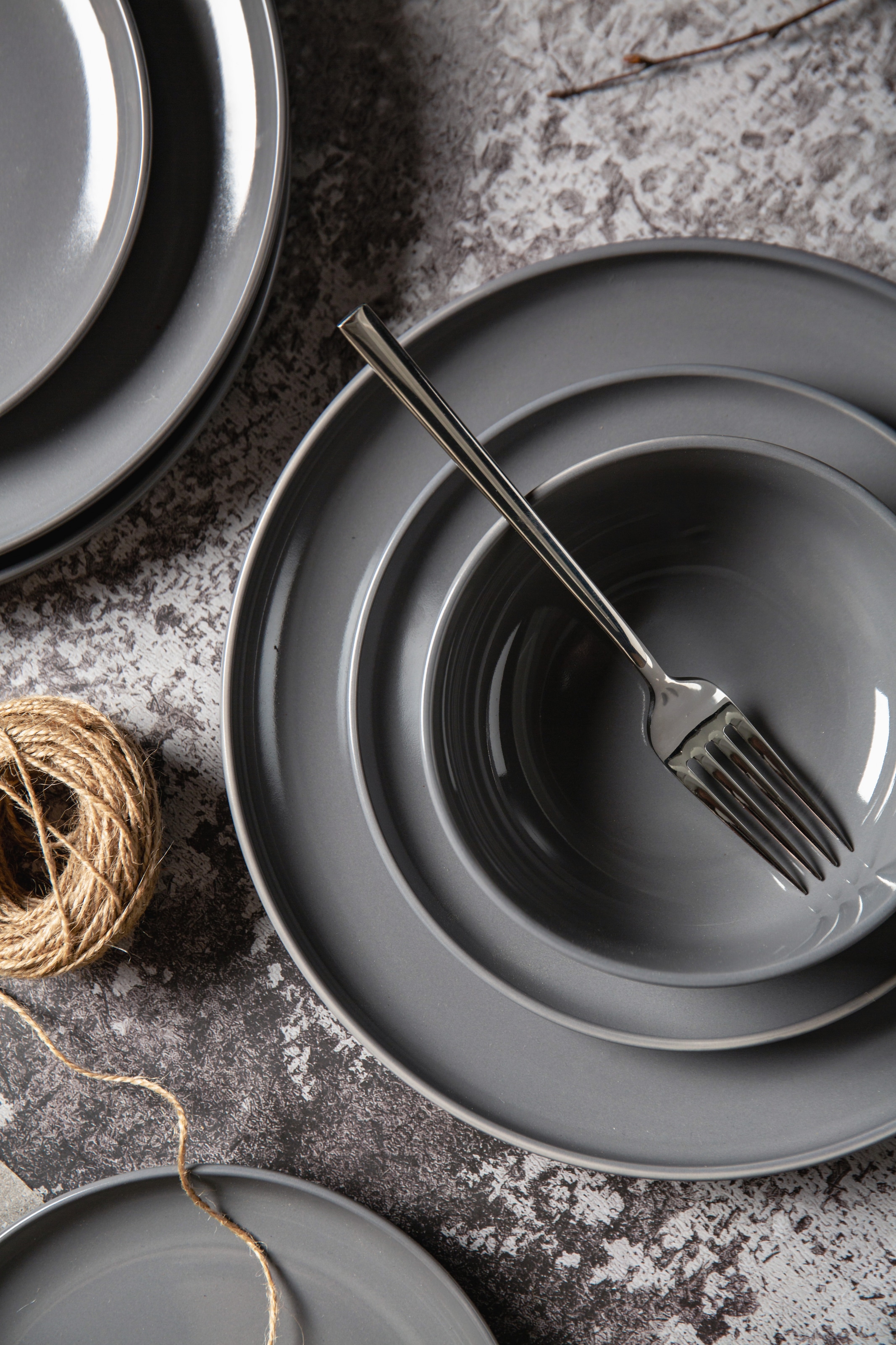 my home Geschirr-Set »Timula, außen matt, innen glänzend« spülmaschinenfest und mikrowellengeeignet