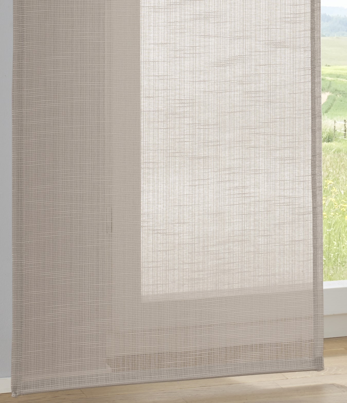 Kutti Schiebegardine »Boston Schiebevorhang« Paneelwagen 1 Stk. tlg. Schiebevorhang uni (1 St)