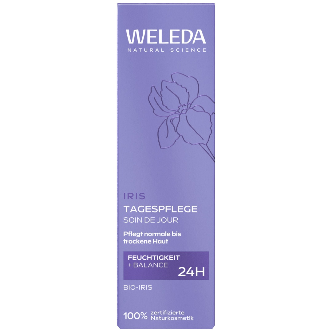 WELEDA Tagescreme »IRIS TAGESPFLEGE« reguliert die Feuchtigkeitsbalance von normaler bis trockener Haut