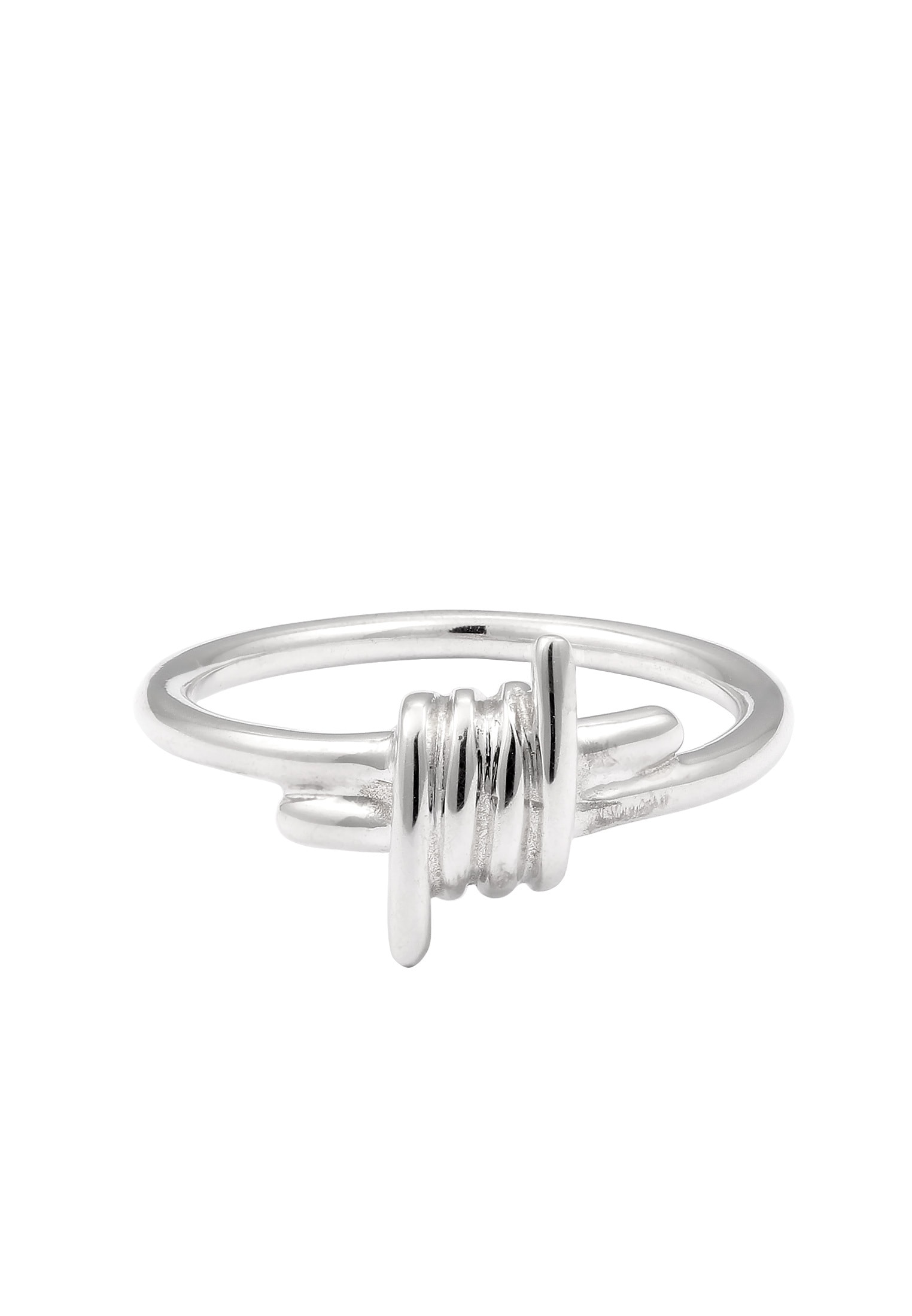 Kuzzoi Silberring »Ring Draht Look 925 Sterling Silber«