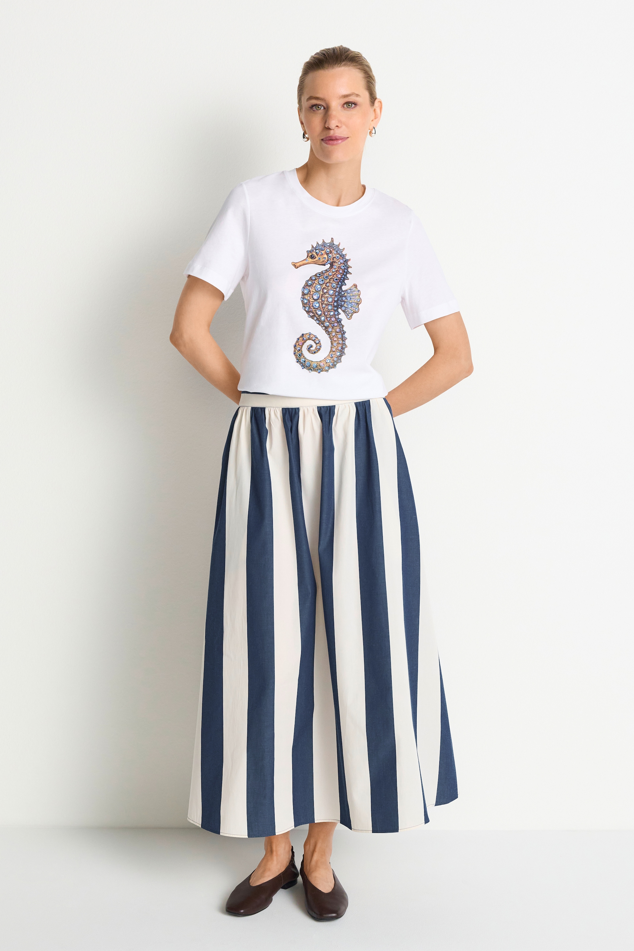 RICHROYAL T-Shirt Regular fit mit Rundhalsausschnitt