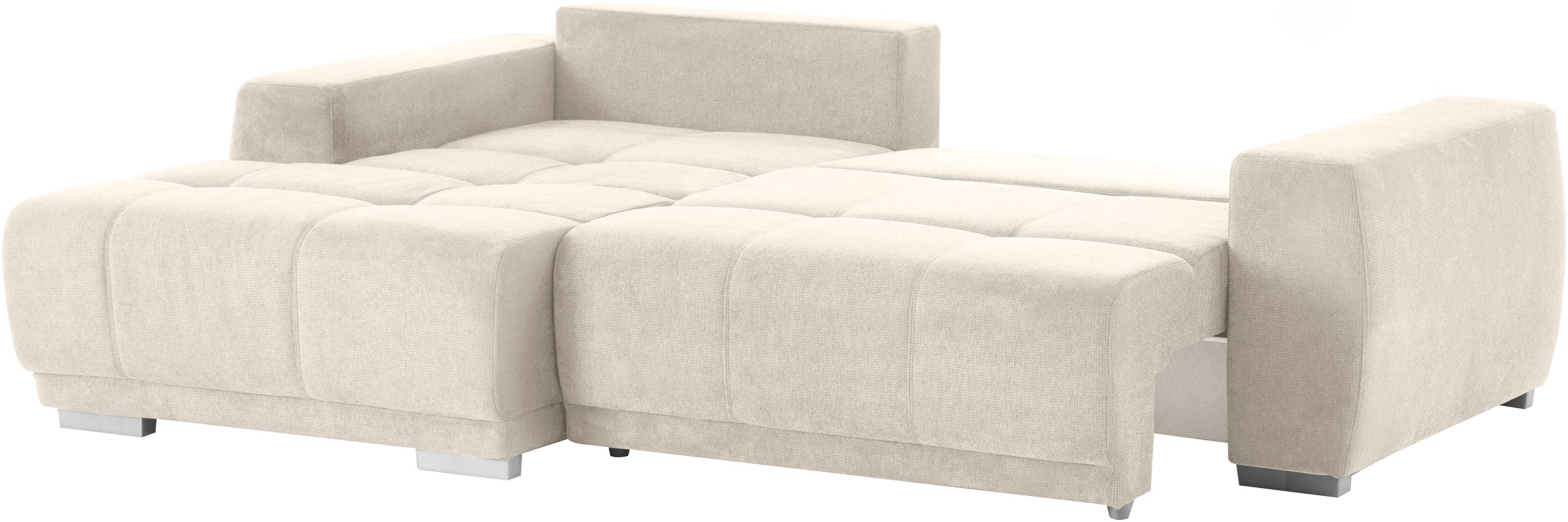 INOSIGN Ecksofa »Bolero L-Form«, wahlweise mit Bettfunktion & Bettkasten