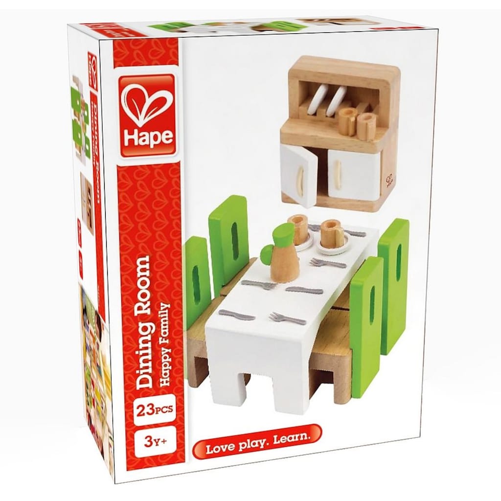 Hape Puppenhausmöbel »Esszimmer«, (Set, 23 tlg.)