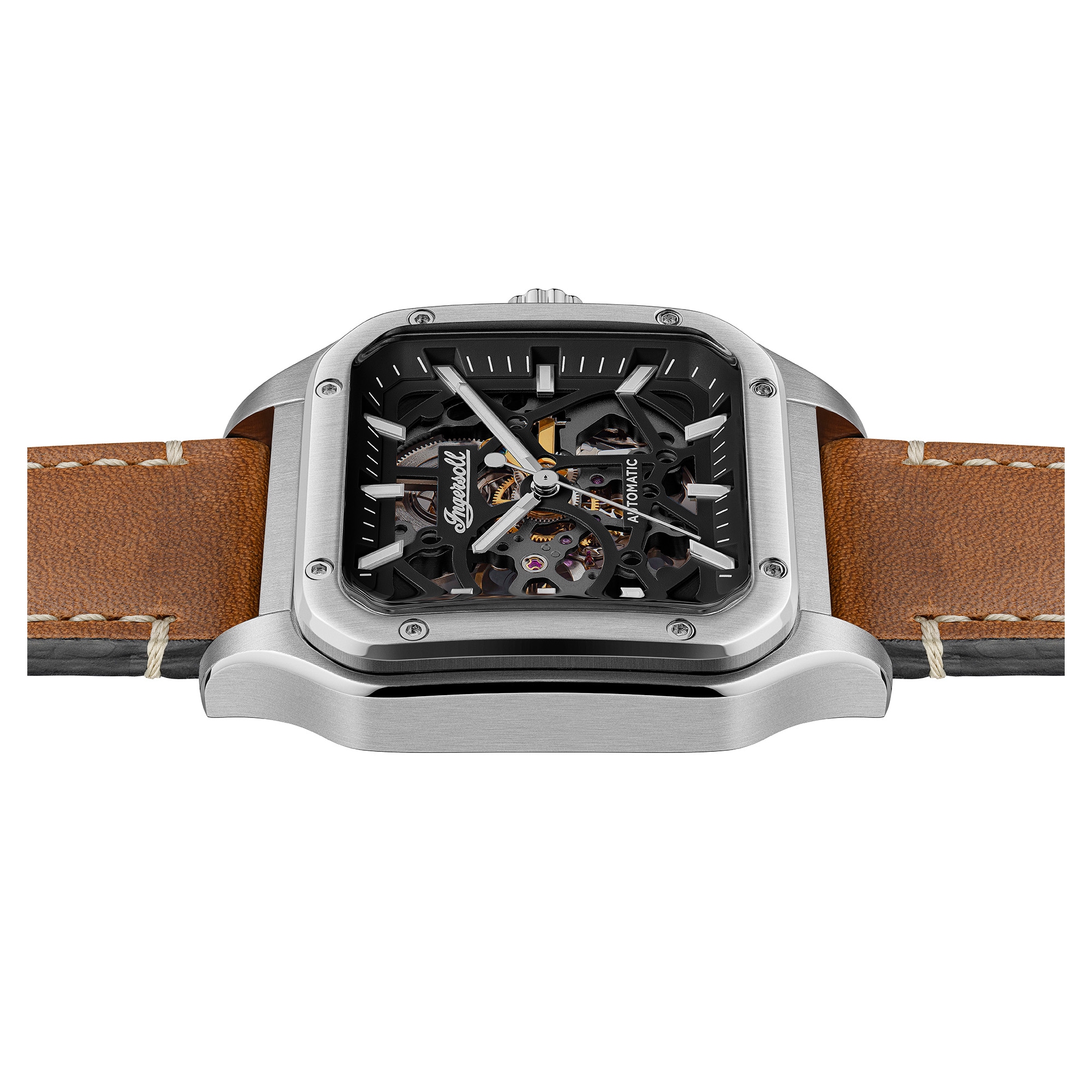 Ingersoll Automatikuhr »The Ollie« Armbanduhr, Herrenuhr, Mechanische Uhr, Lederarmband, analog