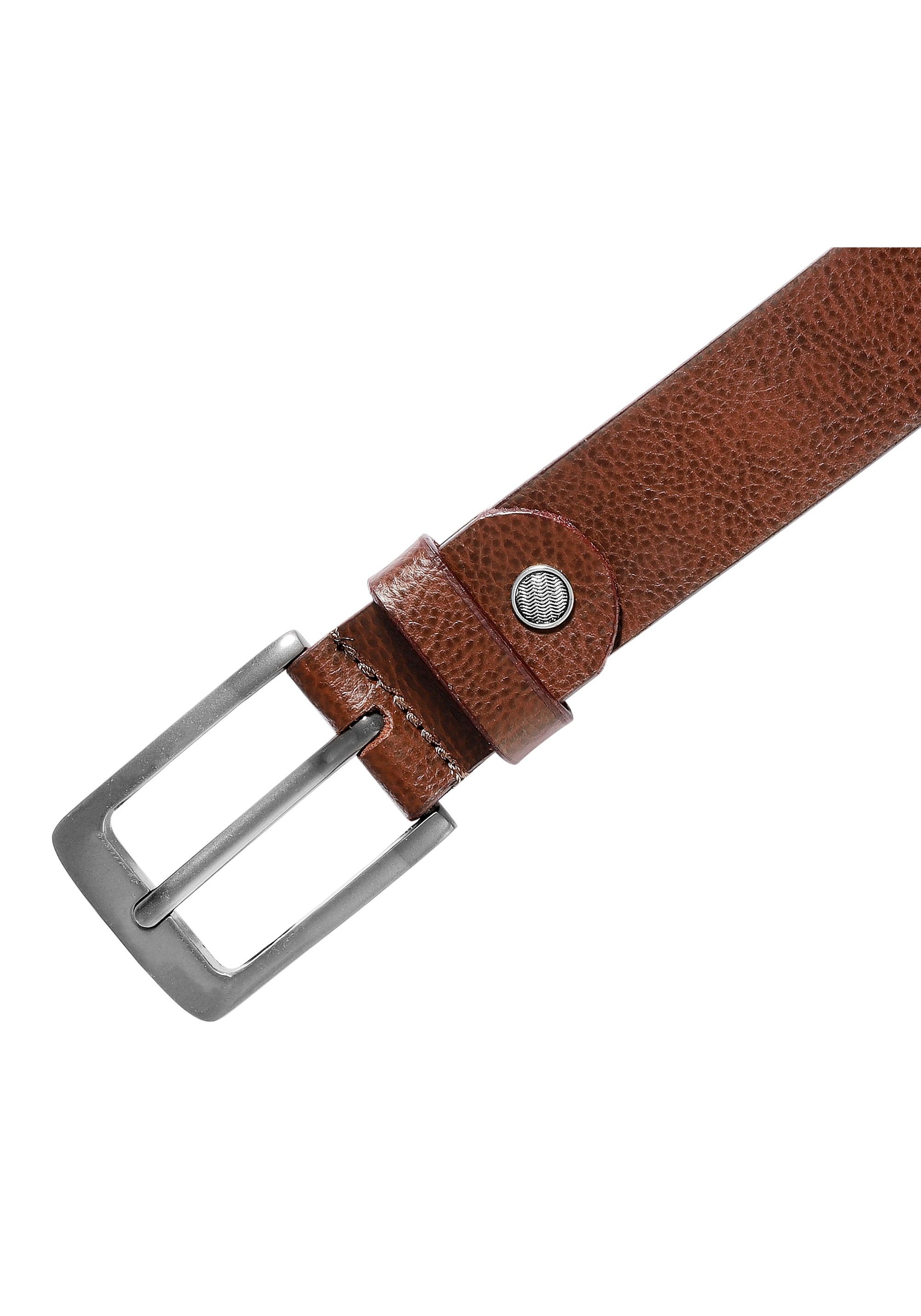 Leonardo Verrelli Ledergürtel »Echt Leder, braun, 2. Wahl , 90 cm - 120 cm (Bundweite), kürzbar«
