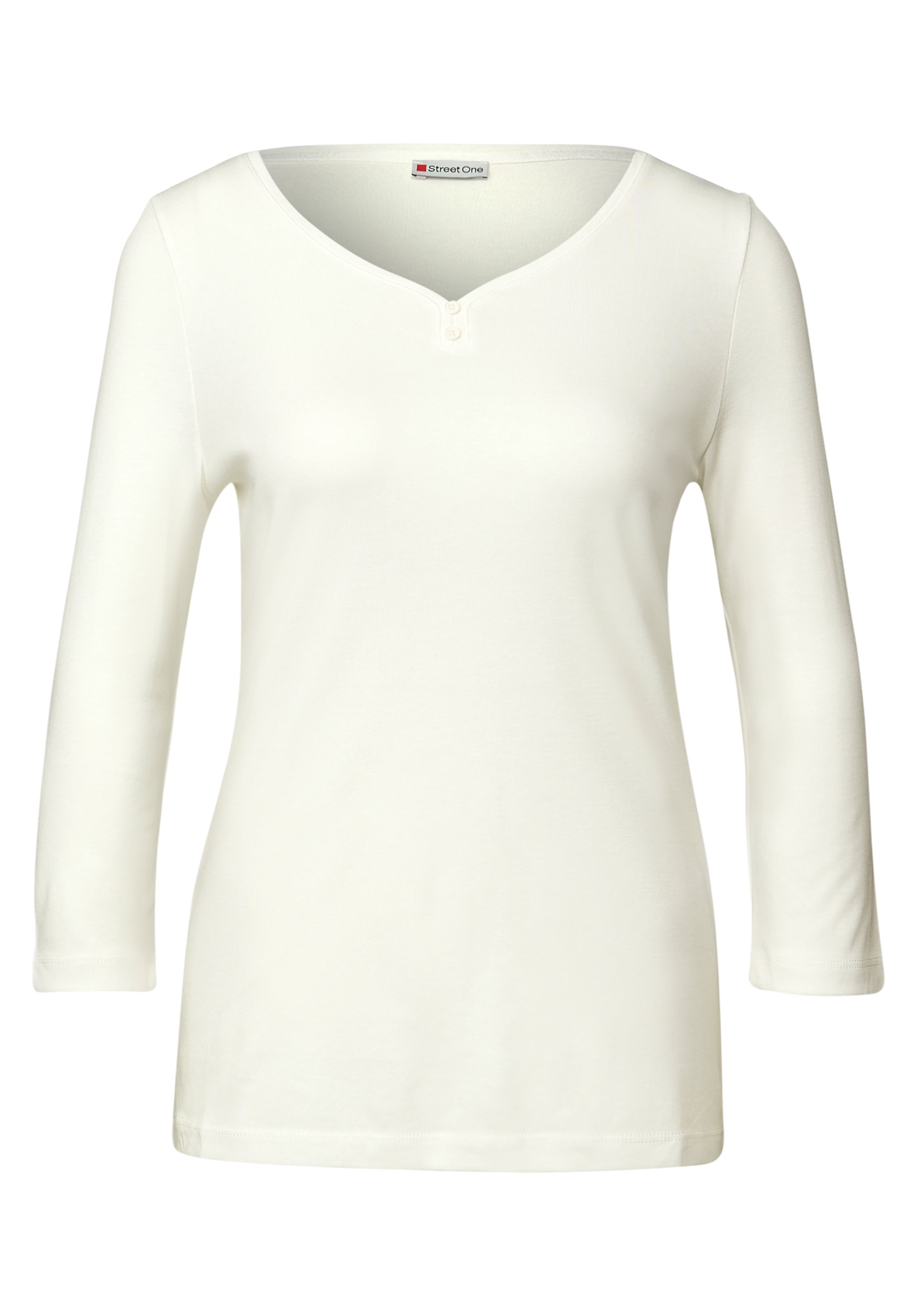 STREET ONE 3/4-Arm-Shirt, mit Knopfdetail