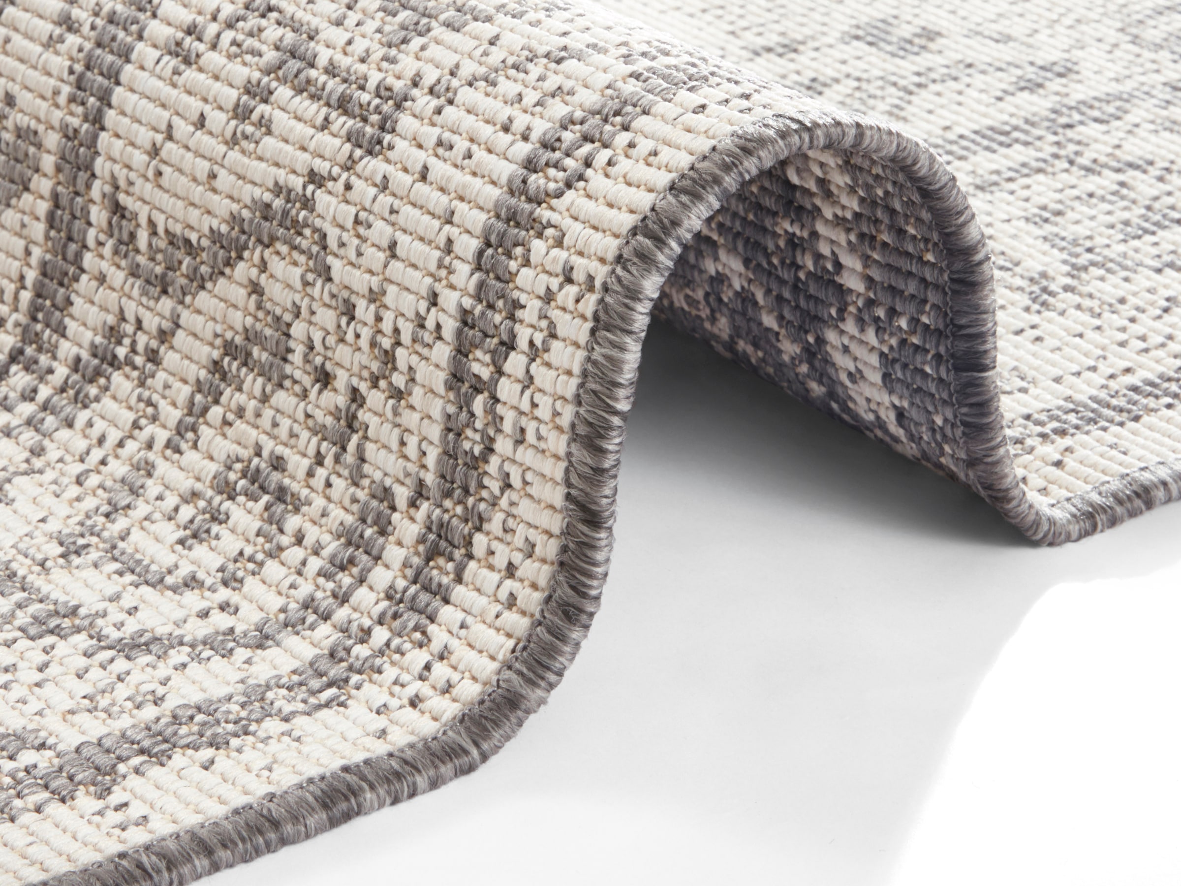 NORTHRUGS Teppich »CEBU Wendeteppich«, rechteckig, 5 mm Höhe, In-& Outdoor, Wetterfest, Balkon, Wohnzimmer, Wasserfest, Orientalisch