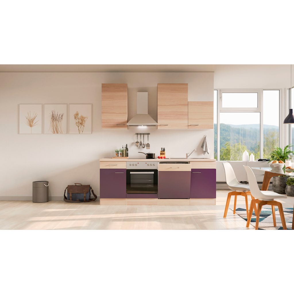 Flex-Well Küche »Portland«, wahlw. mit E-Geräten, Breite 220 cm