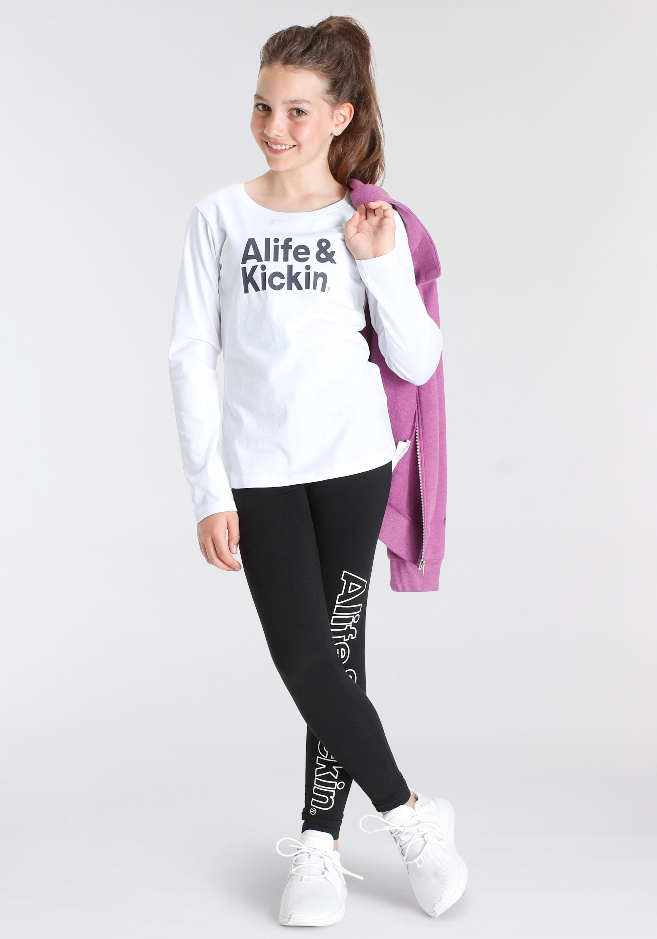 Alife & & | NEUE Alife Leggings MARKE! Druck«, OTTO »mit Kickin Logo für Kids. Kickin
