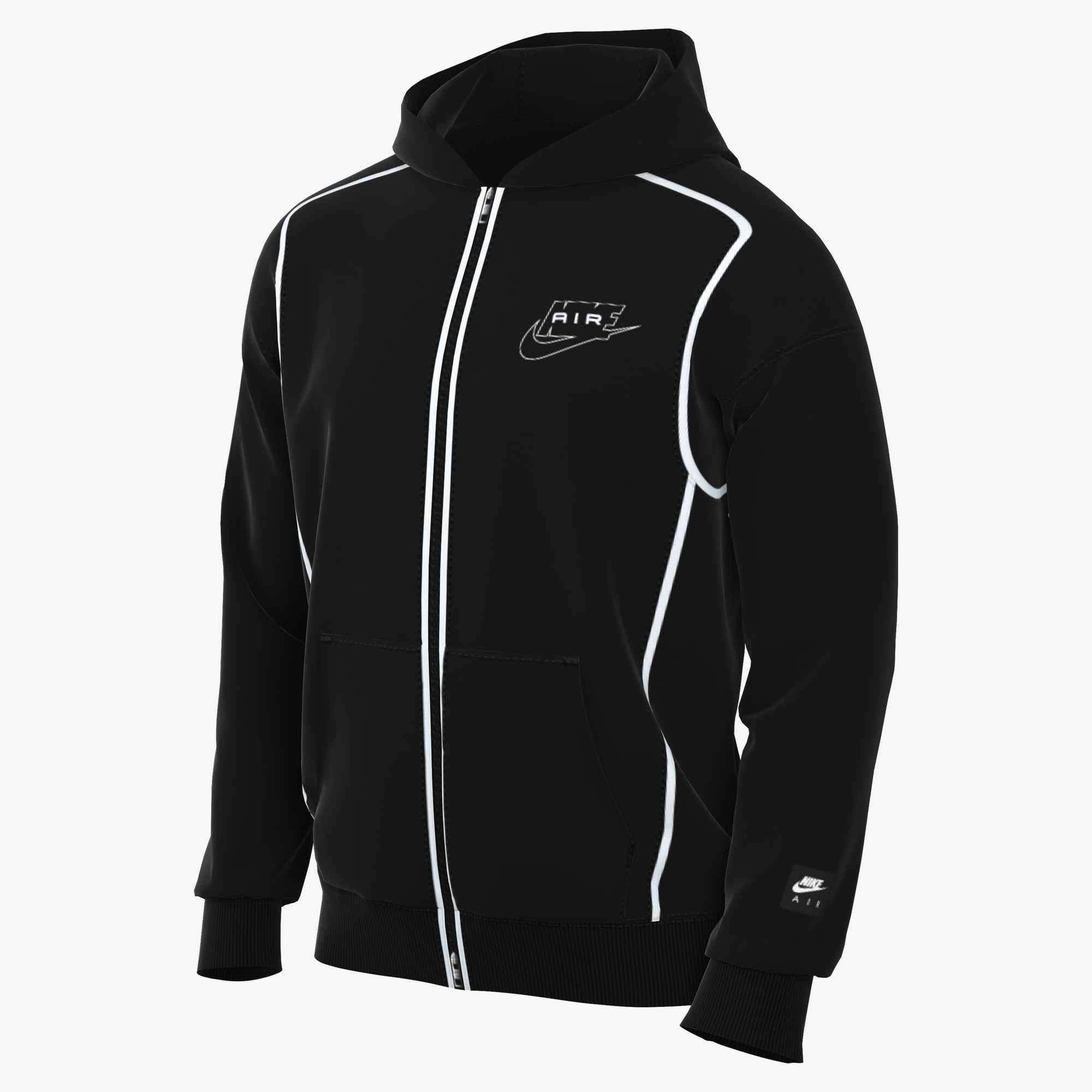Nike Sportswear Kapuzensweatjacke »M NK AIR BB FZ HDY« mit 2-Wege-Reißverschluss, aus Baumwollmischung