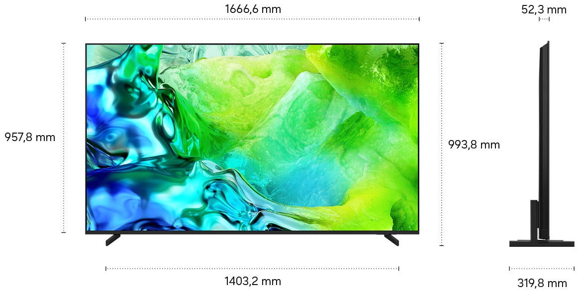Samsung QLED-Fernseher »GQ75QN80HAU« 189 cm/75 ″ Smart-TV