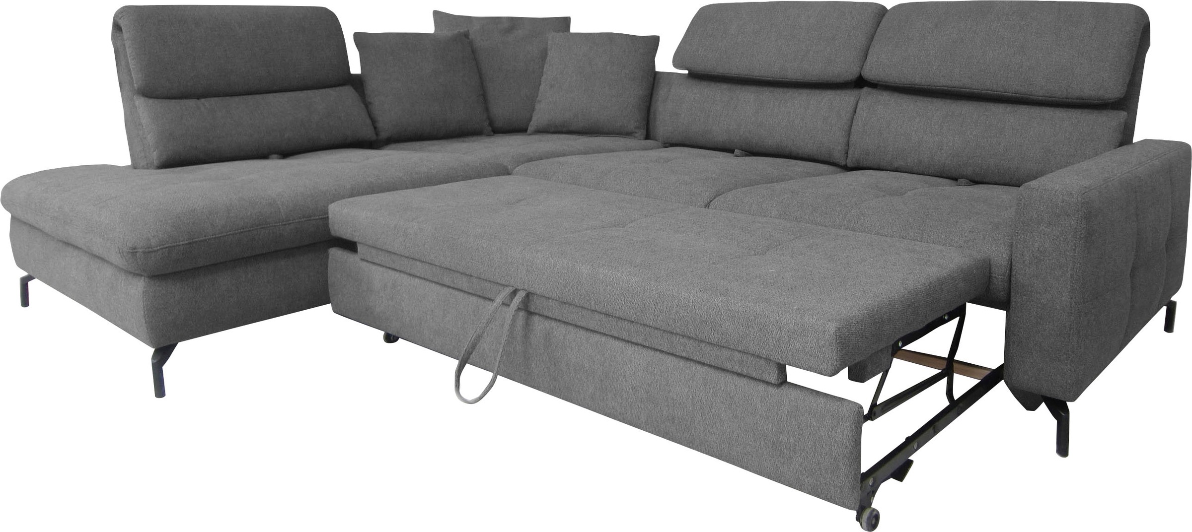 alina Ecksofa »Louis«, Breite 260 cm, Rückenlehnenverstellung, wahlweise mit Bettfunktion