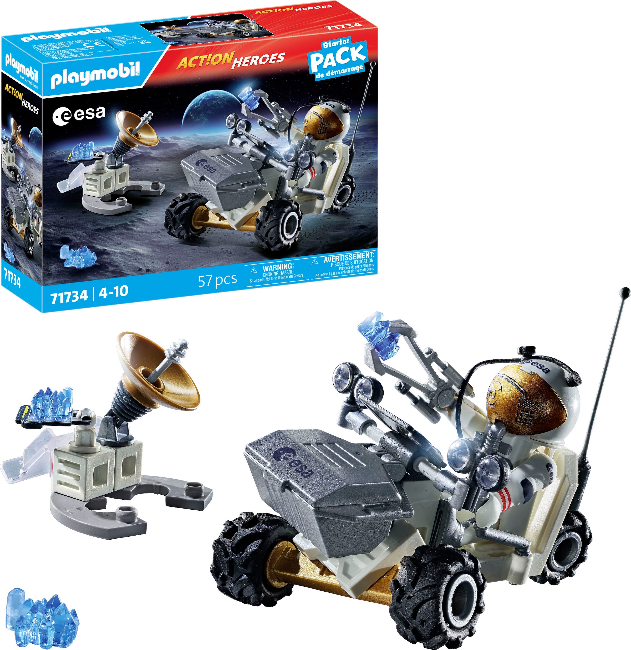 Playmobil® Konstruktions-Spielset »Weltraummission (71734), Playmobil Action Heroes«, (57 St.), Made in Europe