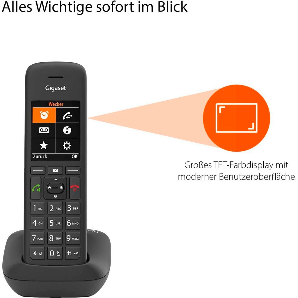 Gigaset Schnurloses DECT-Telefon »C575A Duo«, (Mobilteile: 2)