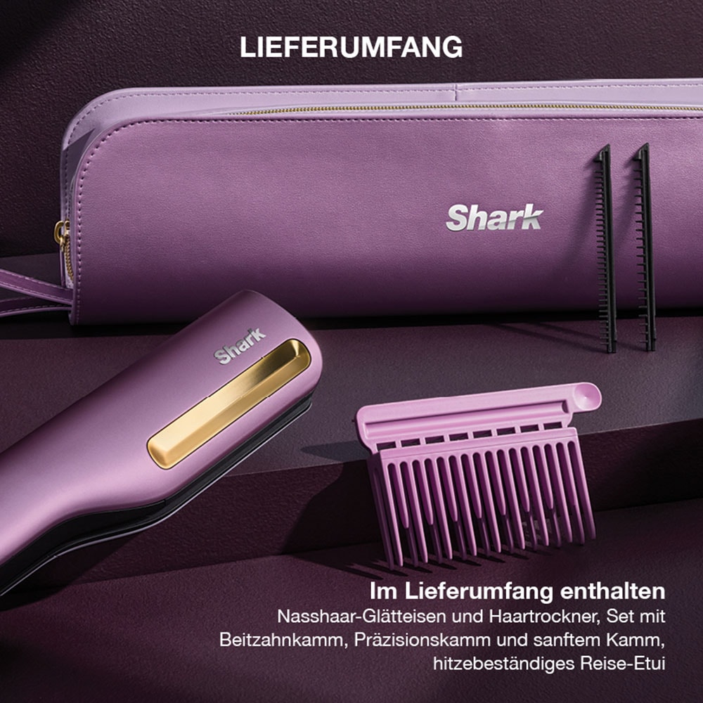 Shark Glätteisen »Shark Silki 3-in-1 HT401EUPU« VIELSEITIGES STYLING: Stretchen, Formen, Locken oder Glätten