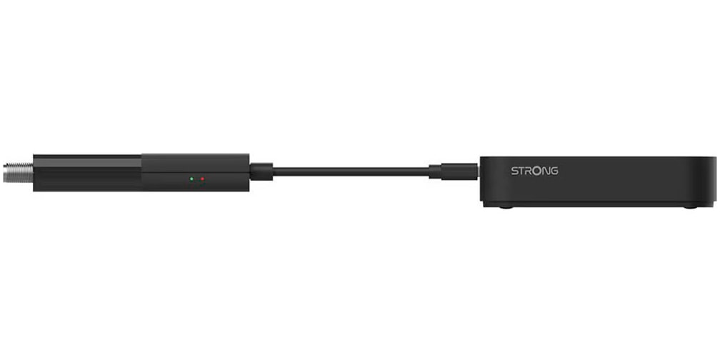 Strong Streaming-Box »SRT427 4K UHD 2-in-1 Smart Google TV und Satelliten-Dongle« Netflix, YouTube, Prime Video oder Disney+