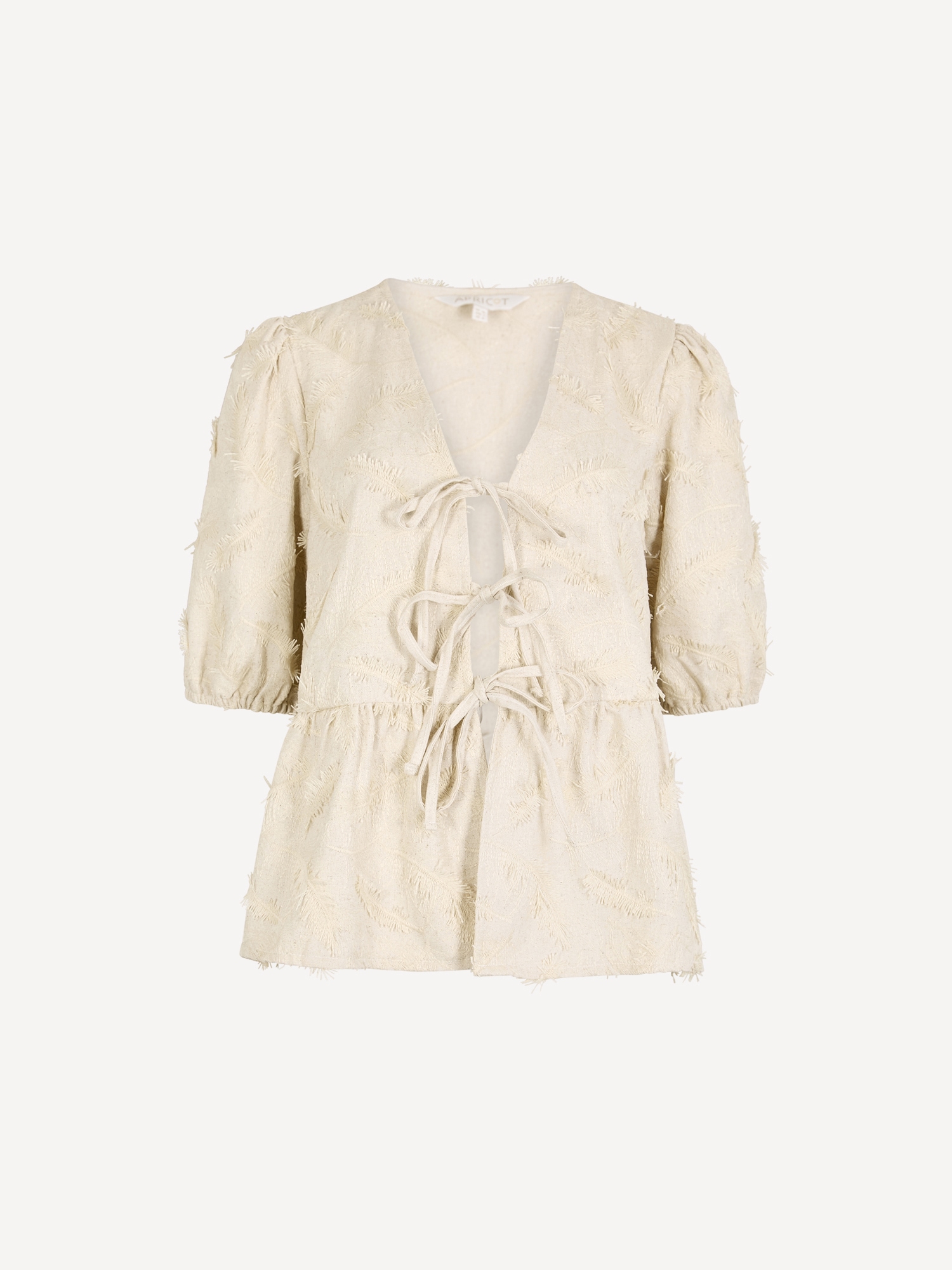 Apricot Blusentop »Bluse aus Leinenmischung« mit Stickerei