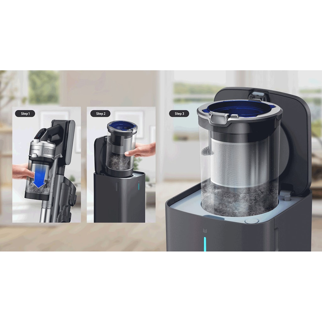 Samsung Akku-Stielstaubsauger »Bundle Jet 75 complete + Clean-Station VS20T7536P5/EG«