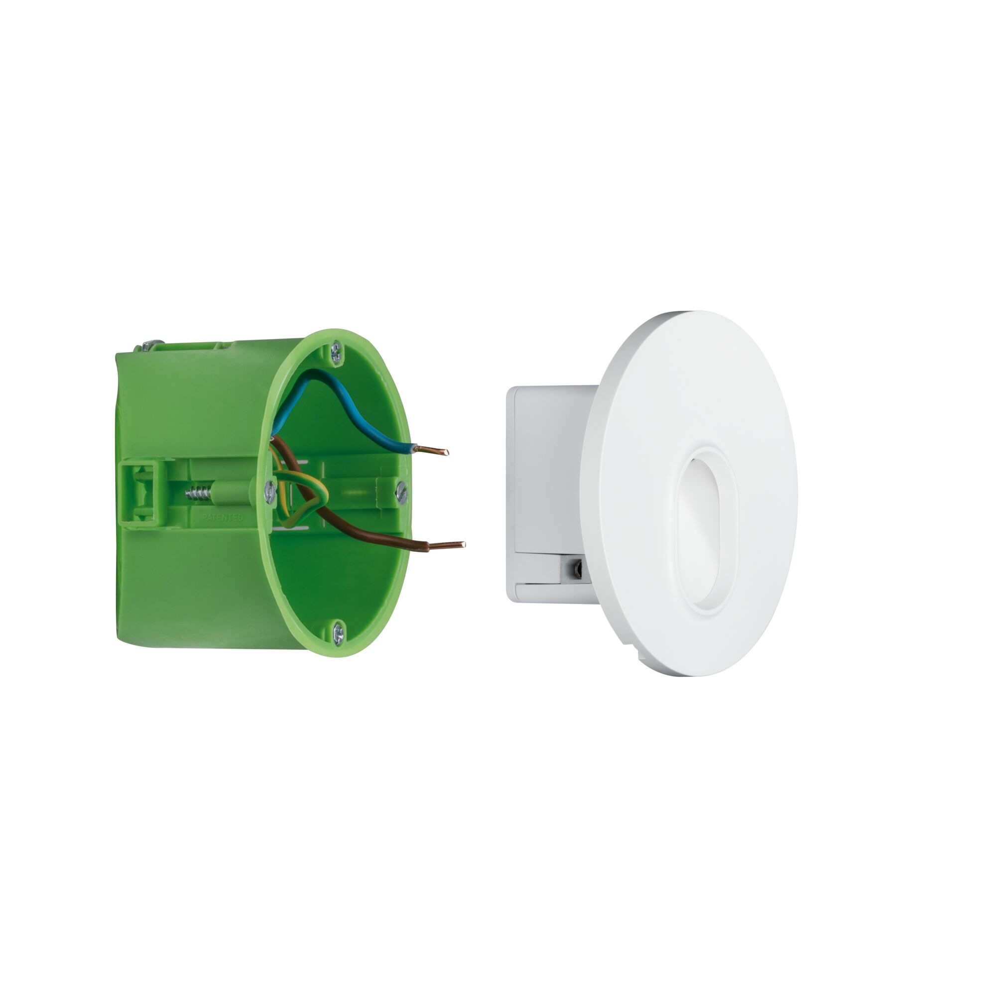 Paulmann LED Wandleuchte »Einbauleuchte rund Weiß 1,7W« 1 Stk. Warmweiß