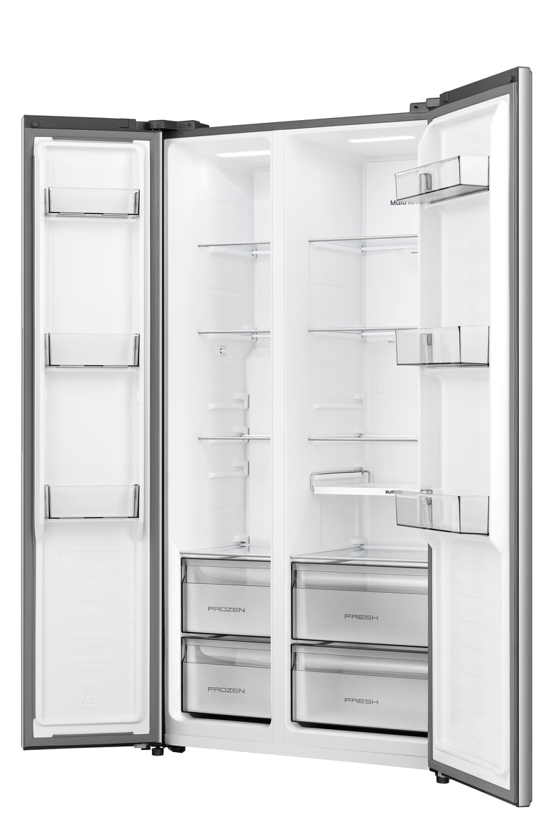 Hisense Side-by-Side »RS3P558NEIE« 178,6 cm hoch 91,1 cm breit MultiAirFlow-System