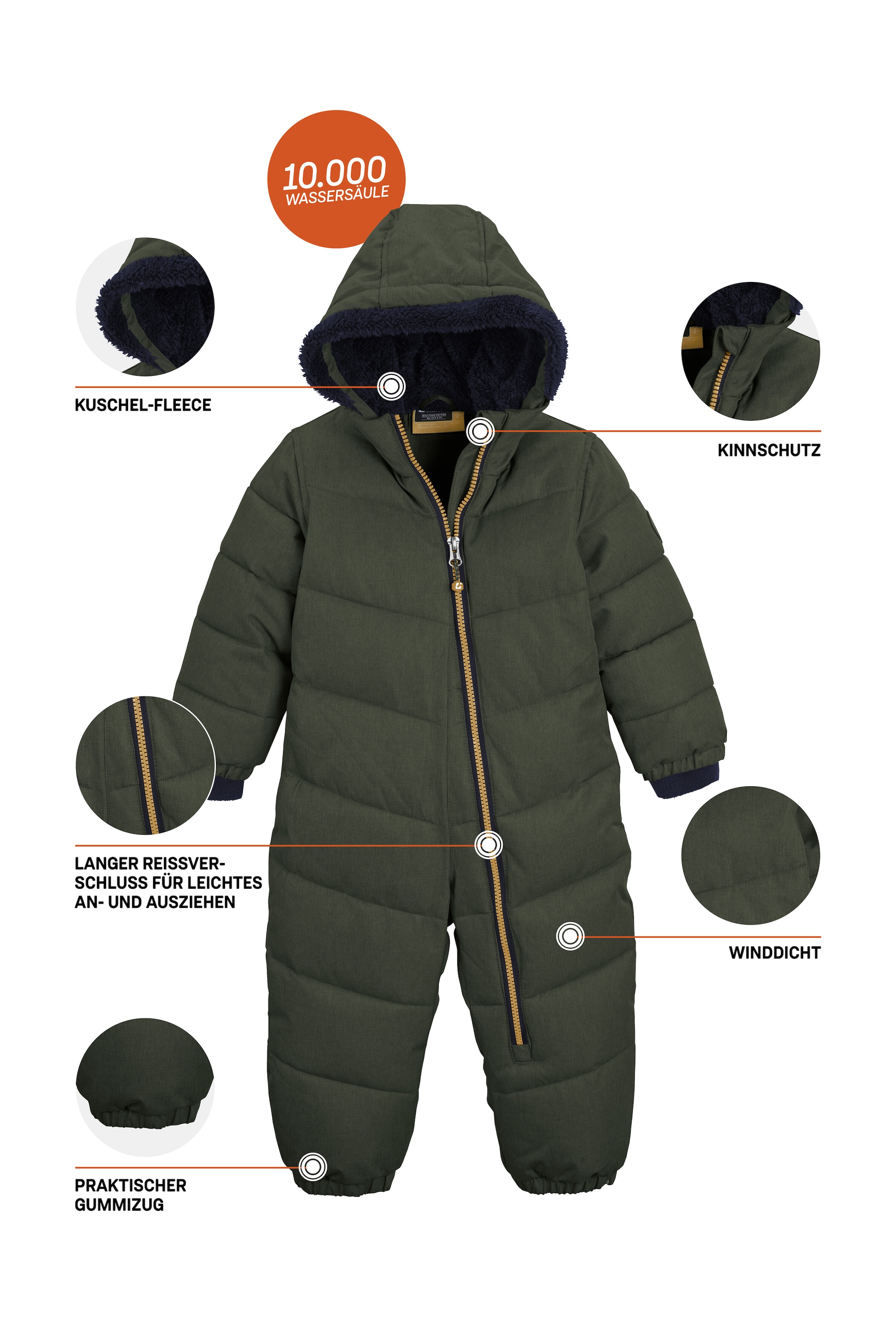 Killtec Schneeoverall »Karter Mini«, Schneeanzug: wasserabweisend, winddicht, warm, leicht anzuziehen