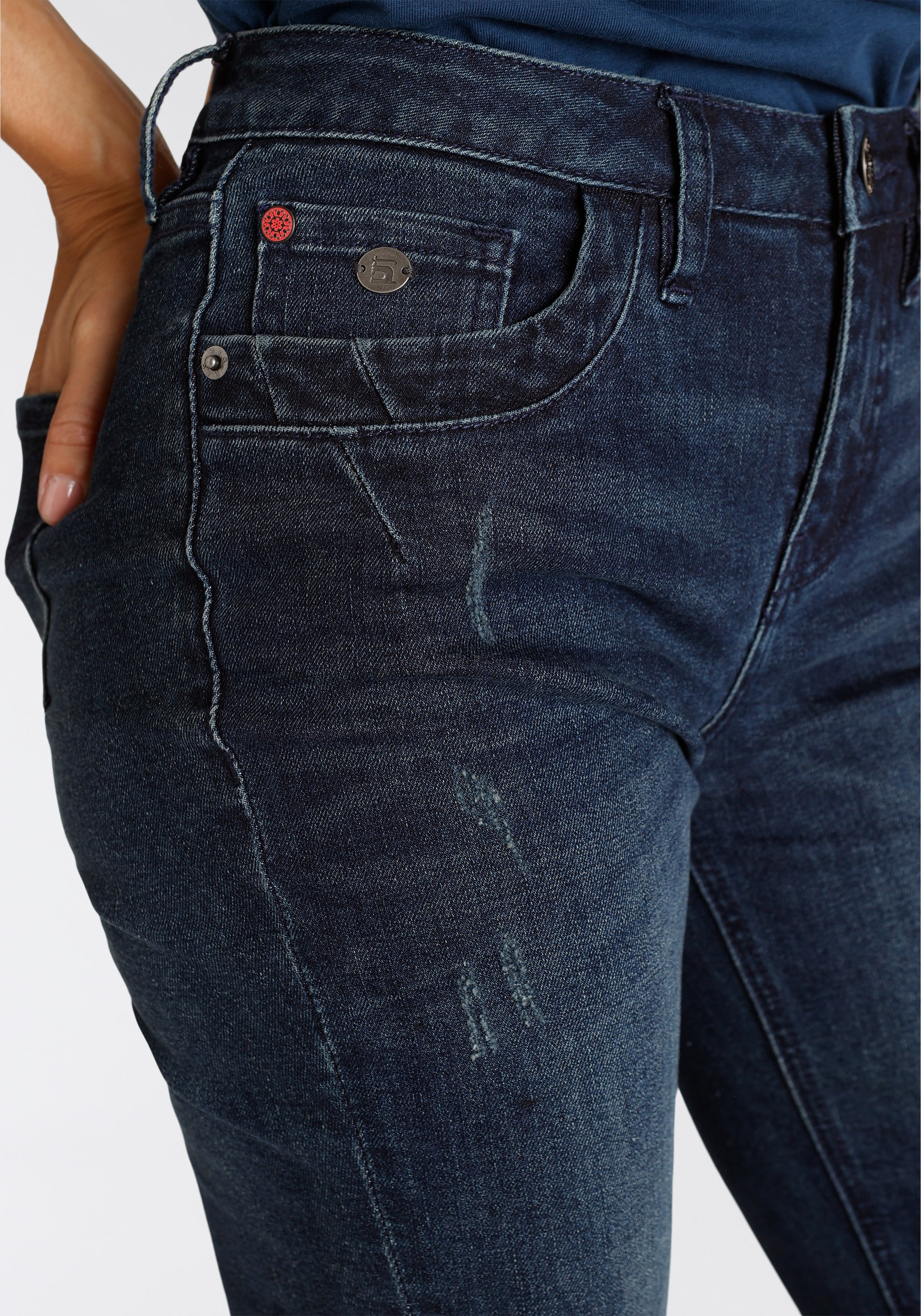 H.I.S 5-Pocket-Jeans ökologische, Ozon OTTO durch Produktion im wassersparende Online »ednaHS«, Wash Shop