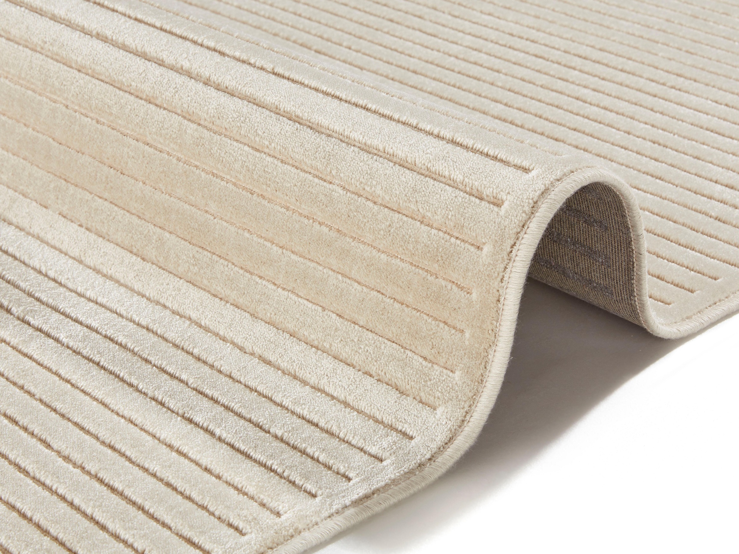 HANSE Home Teppich »Hazel«, rechteckig, 4 mm Höhe, Viskose, Relief Optik, Hoch-Tief Struktur, Robust, Pflegeleicht