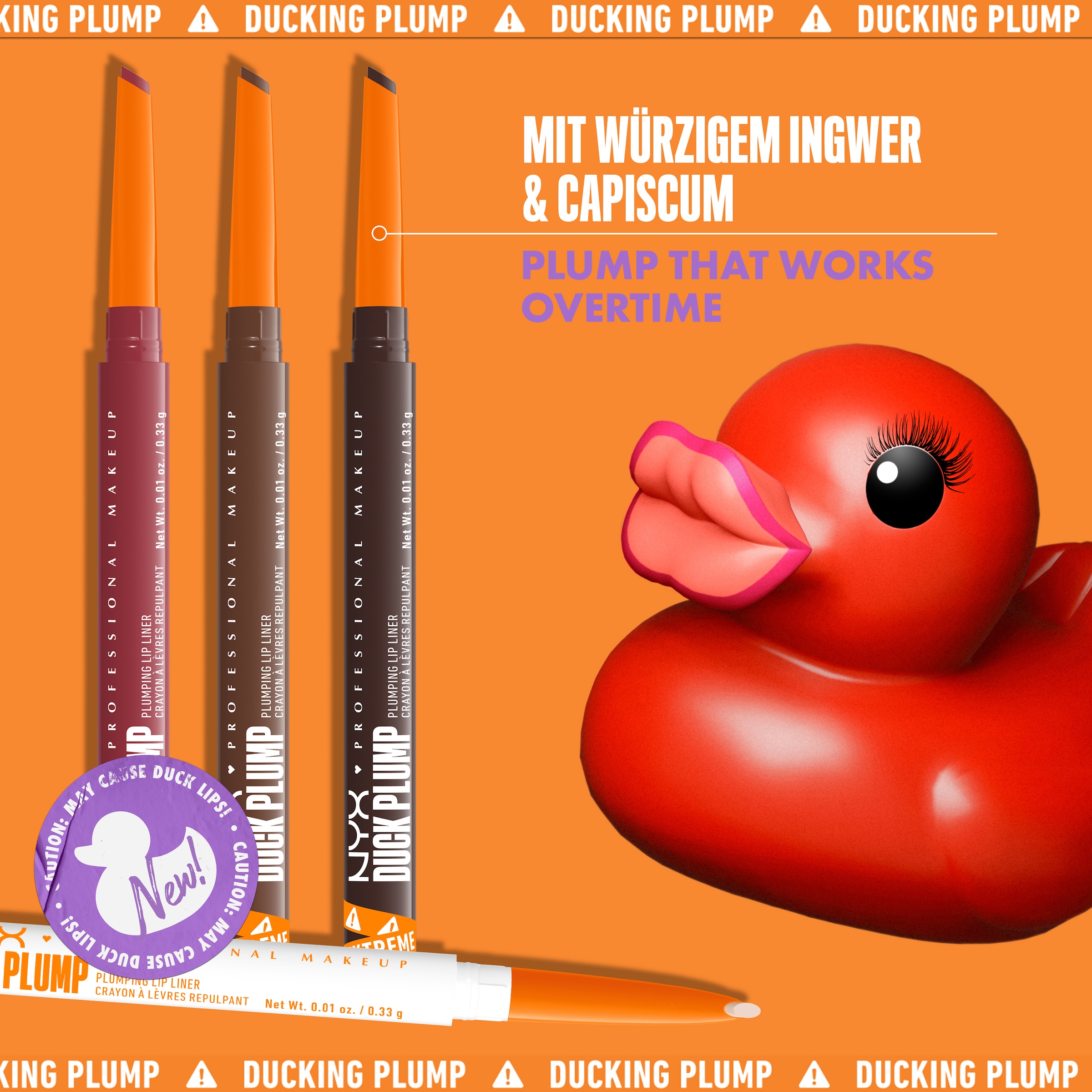 NYX Lippenstift »Professional Makeup Duck Plump Plumping Lip Liner Lippenkonturenstift«