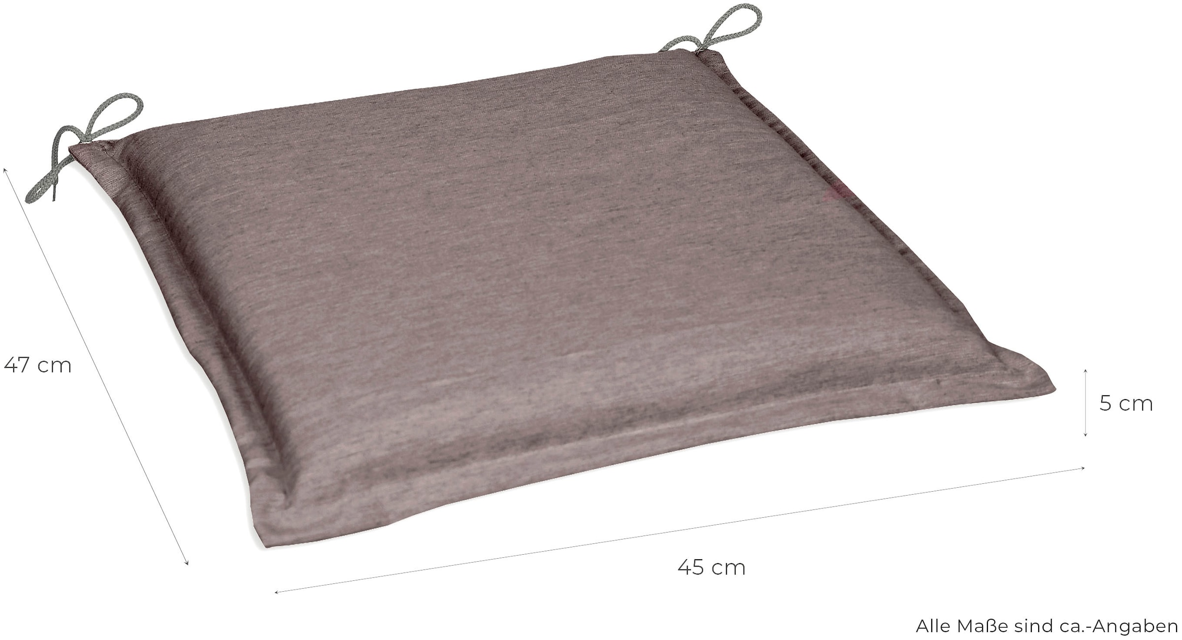 GO-DE Sitzkissen »Dora«, 2er Set, 45x47 cm