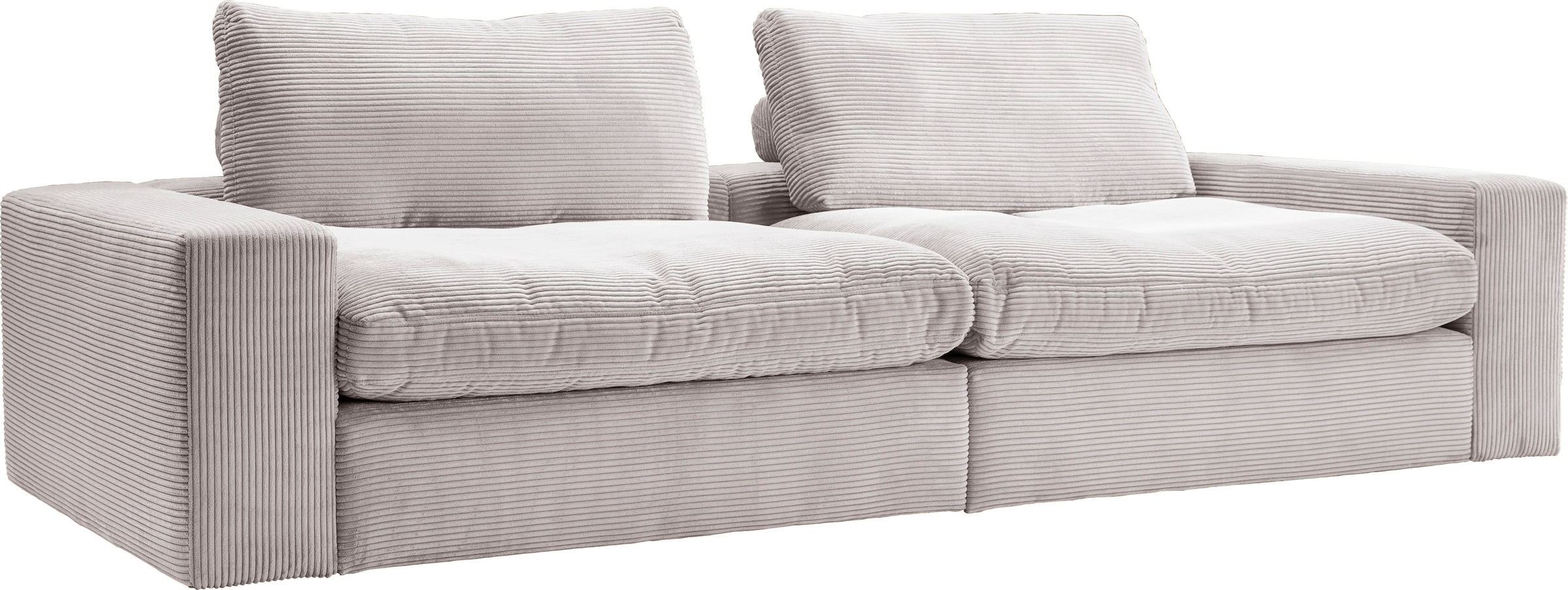 alina Big-Sofa »Sandy«, 266 cm breit und 98 cm tief, in modernem Cordstoff