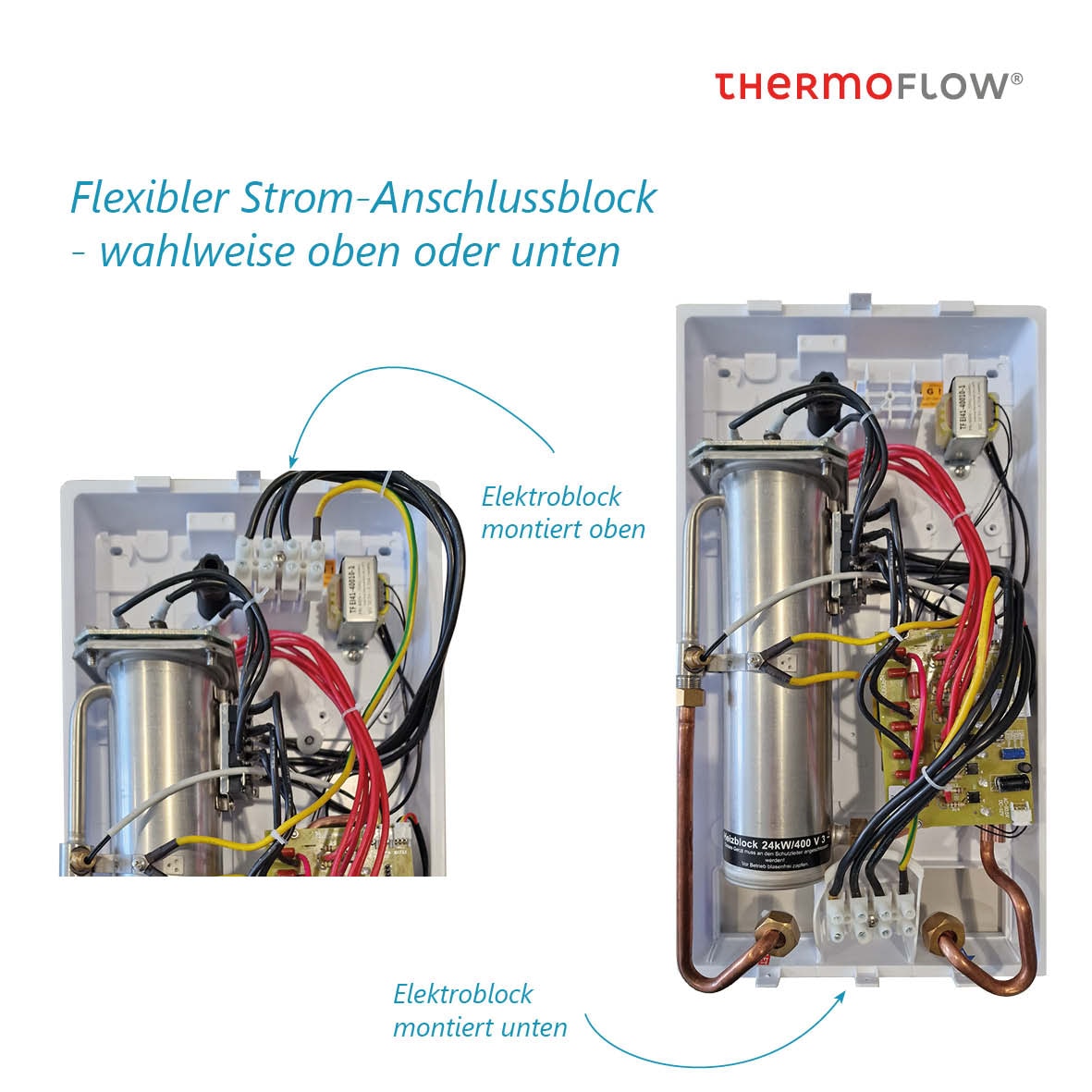 Thermoflow Durchlauferhitzer »Thermoflow Elex 18 / 21«, mit LC-Display