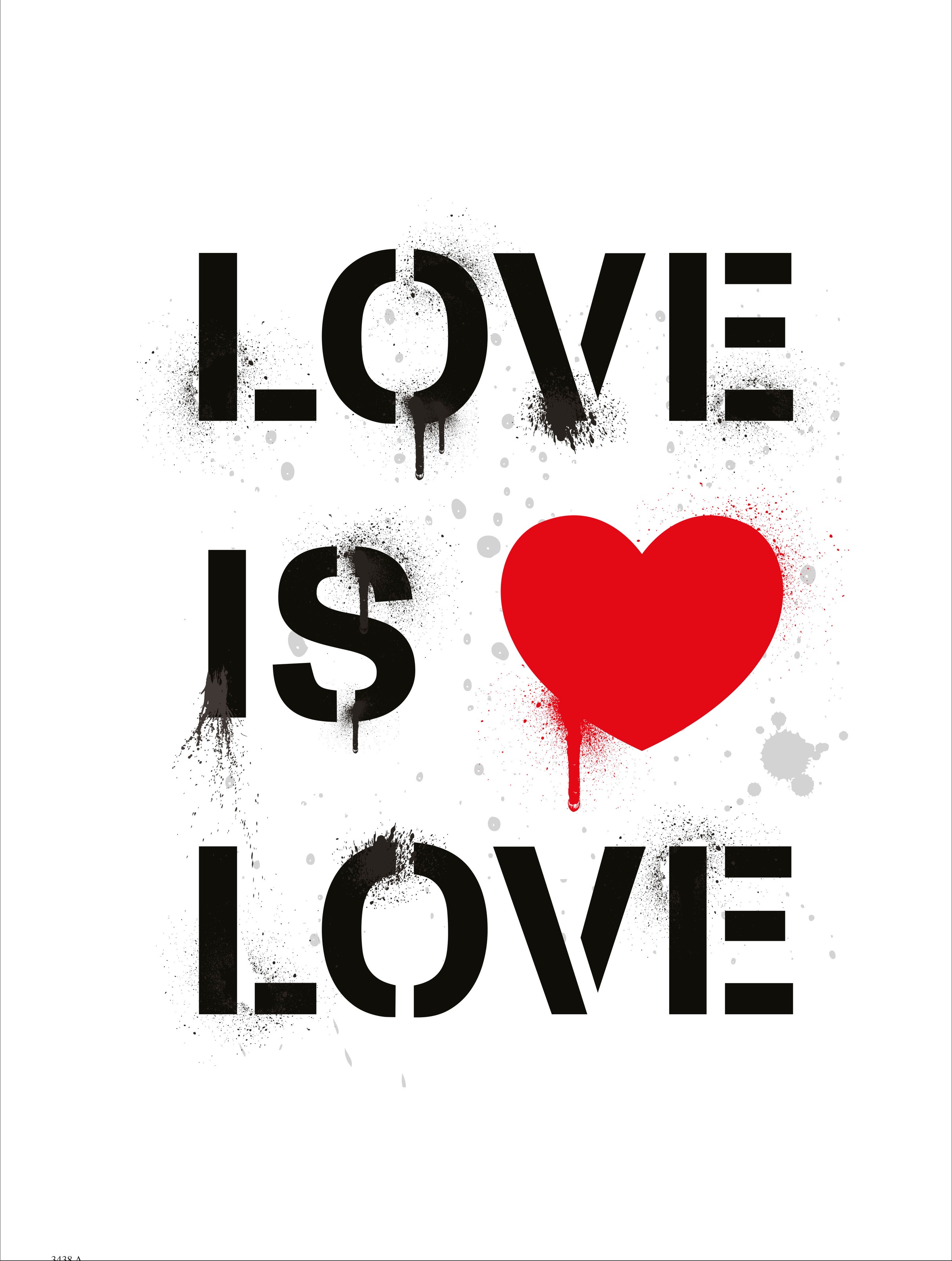 G&C Wandbild »LOVE IS LOVE SPRAYED«, (1 St.)