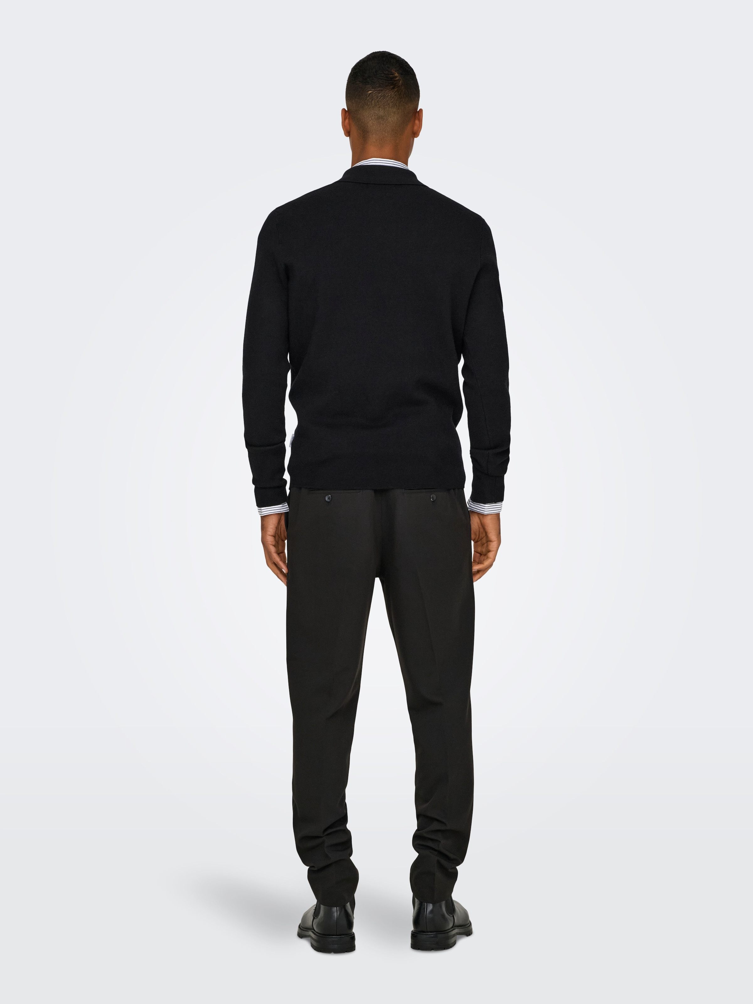 ONLY & SONS Polokragenpullover »ONSCOOPER REG LS 12 HALF ZIP POLO«