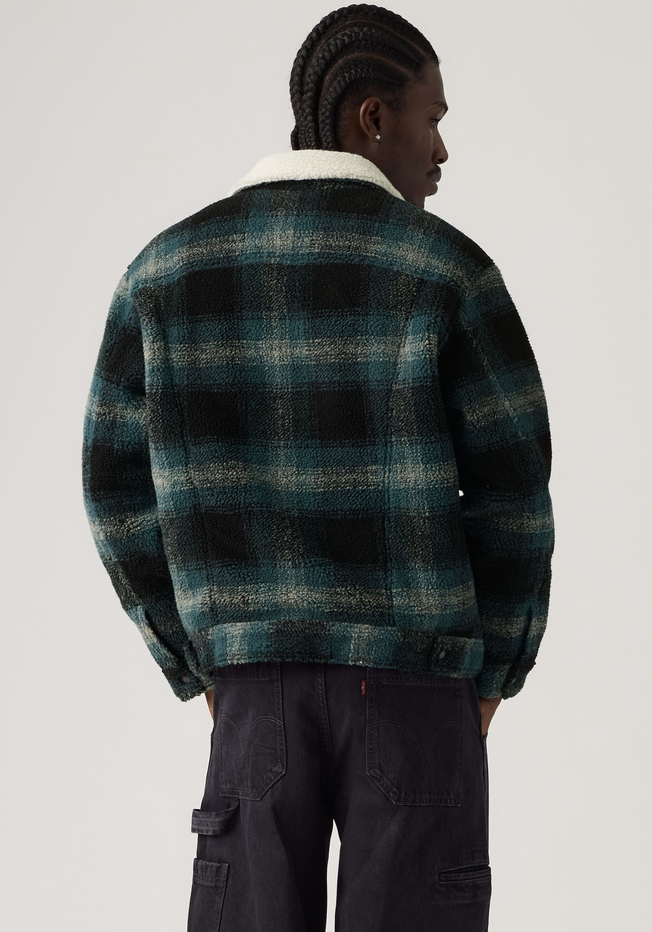 Levi's® Fleecejacke »TYPE 3 EXT SHERPA TRUCKER« Druckknopfverschluss, seitliche Eingrifftaschen